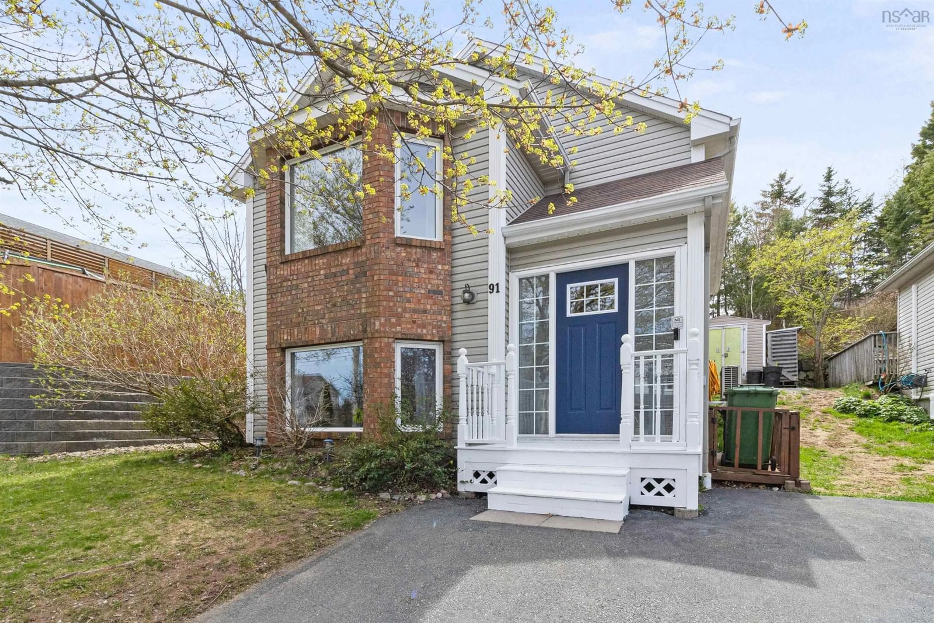 Home with brick exterior material, street for 91 Royal Masts Way, Bedford Nova Scotia B4A 4B7
