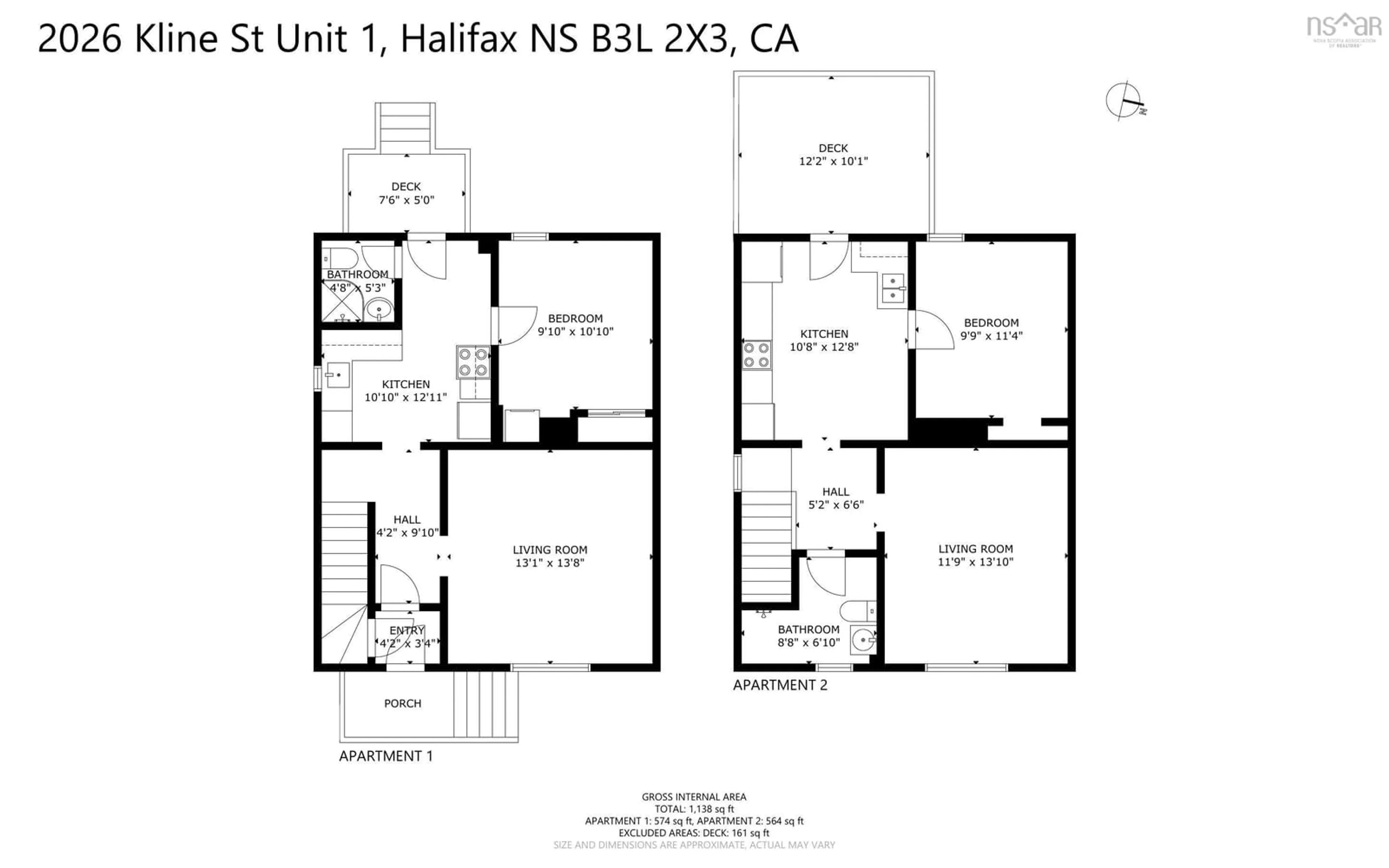 Floor plan for 2026 Kline St, Halifax Nova Scotia B3L 2X3