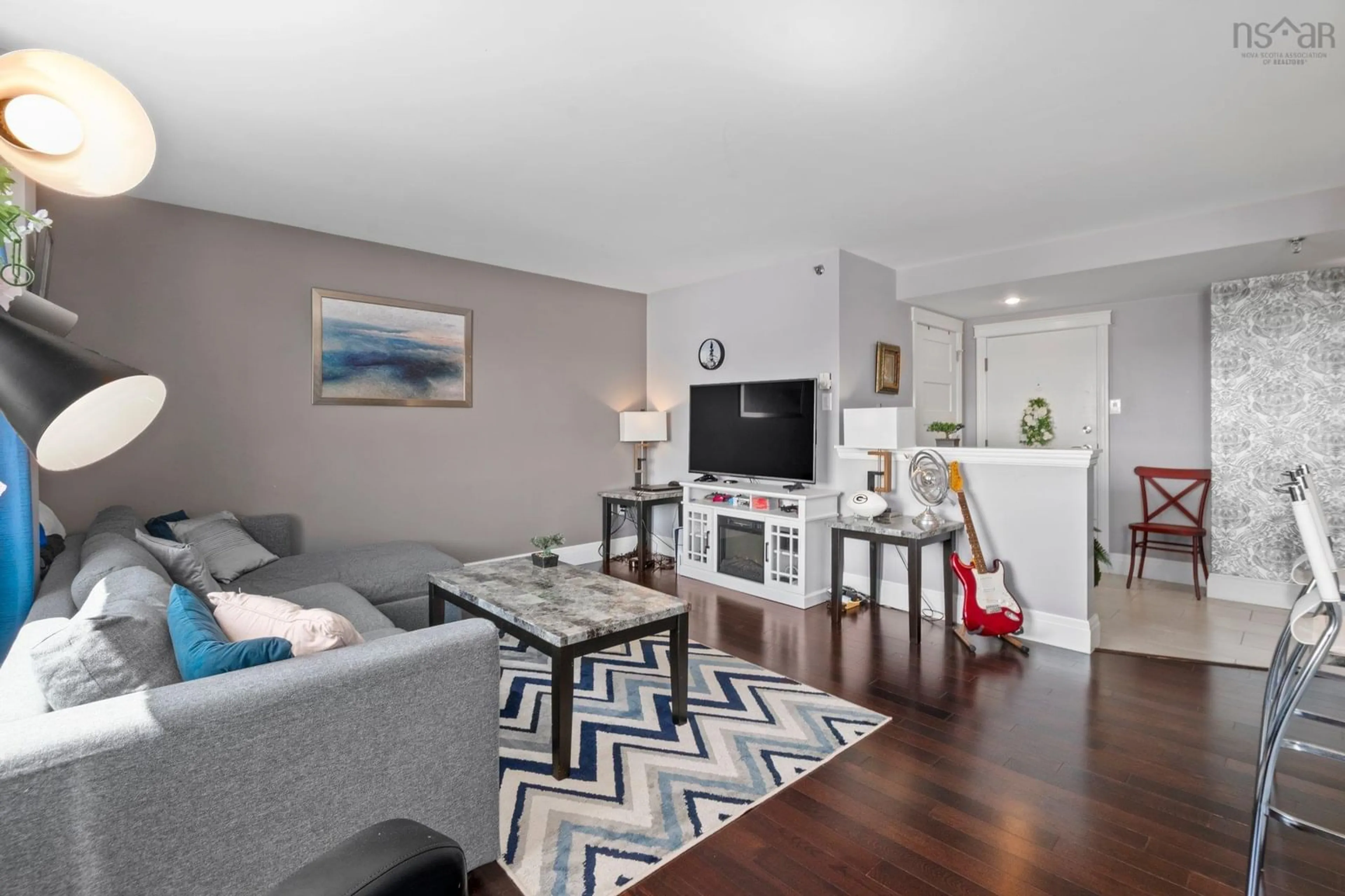 Living room with furniture, wood/laminate floor for 45 Vimy #822, Halifax Nova Scotia B3M 4C5