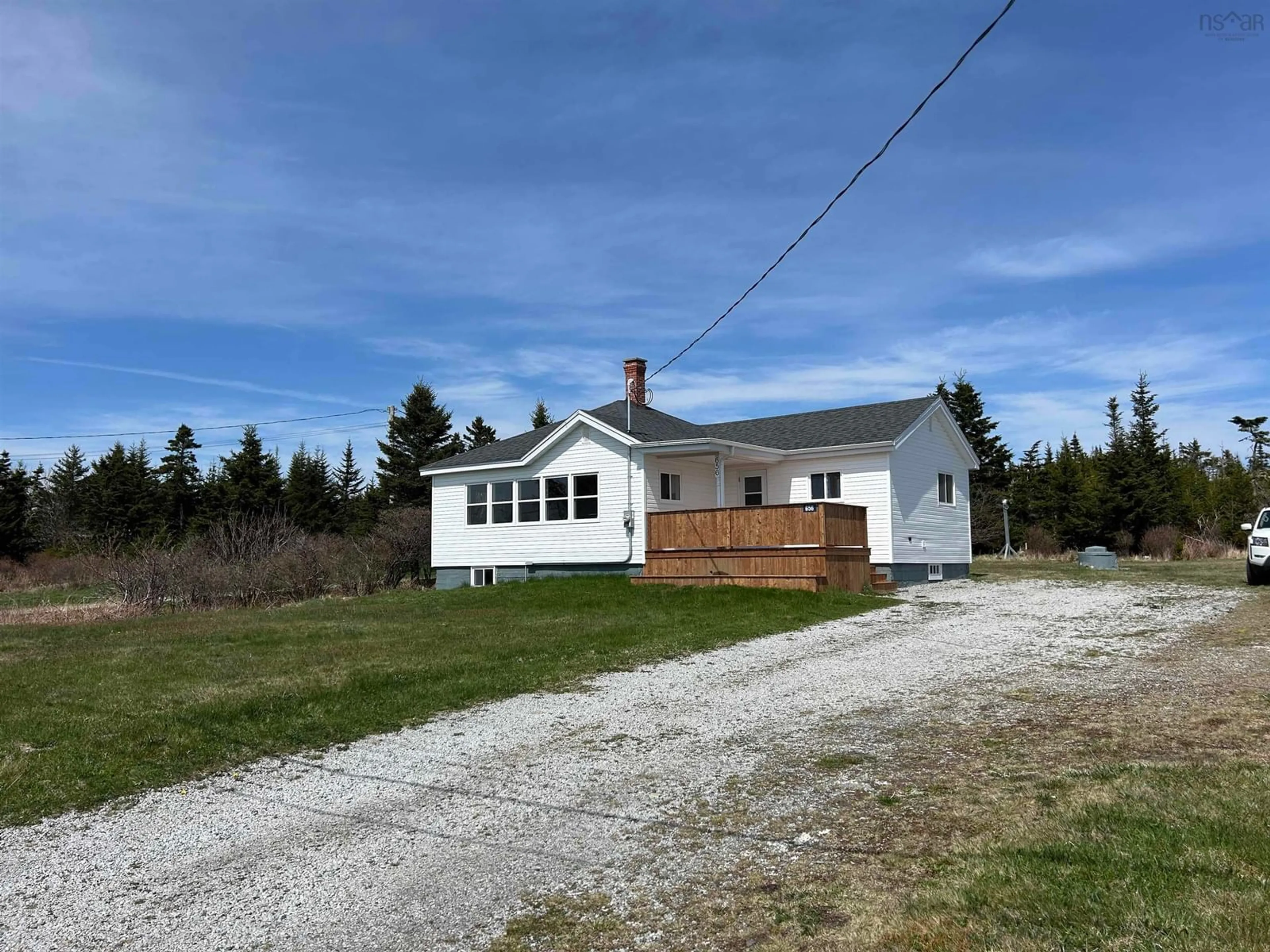 A pic from outside/outdoor area/front of a property/back of a property/a pic from drone, building for 656 Bear Point Rd, Bear Point Nova Scotia B0W 3B0