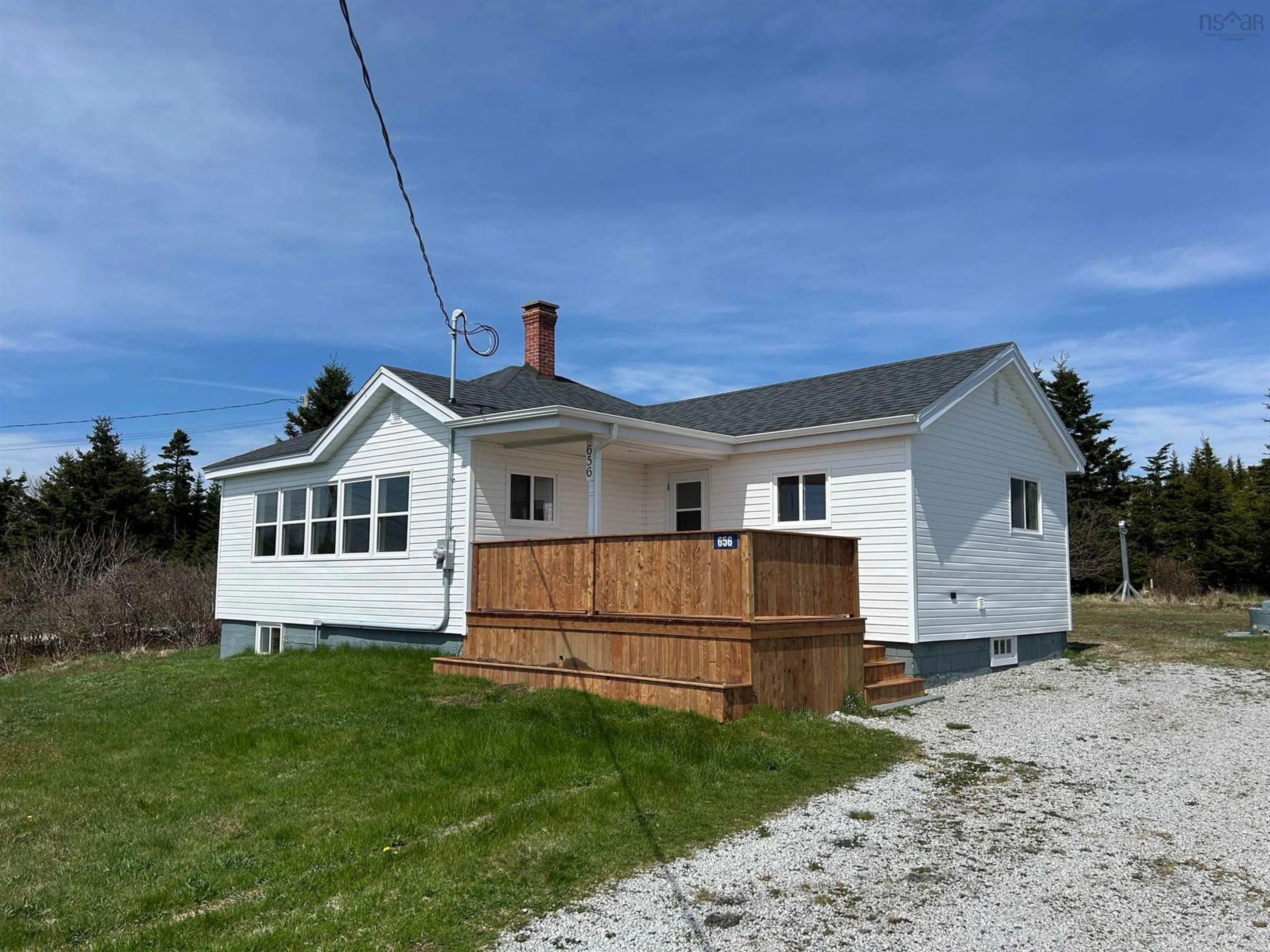 A pic from outside/outdoor area/front of a property/back of a property/a pic from drone, building for 656 Bear Point Rd, Bear Point Nova Scotia B0W 3B0