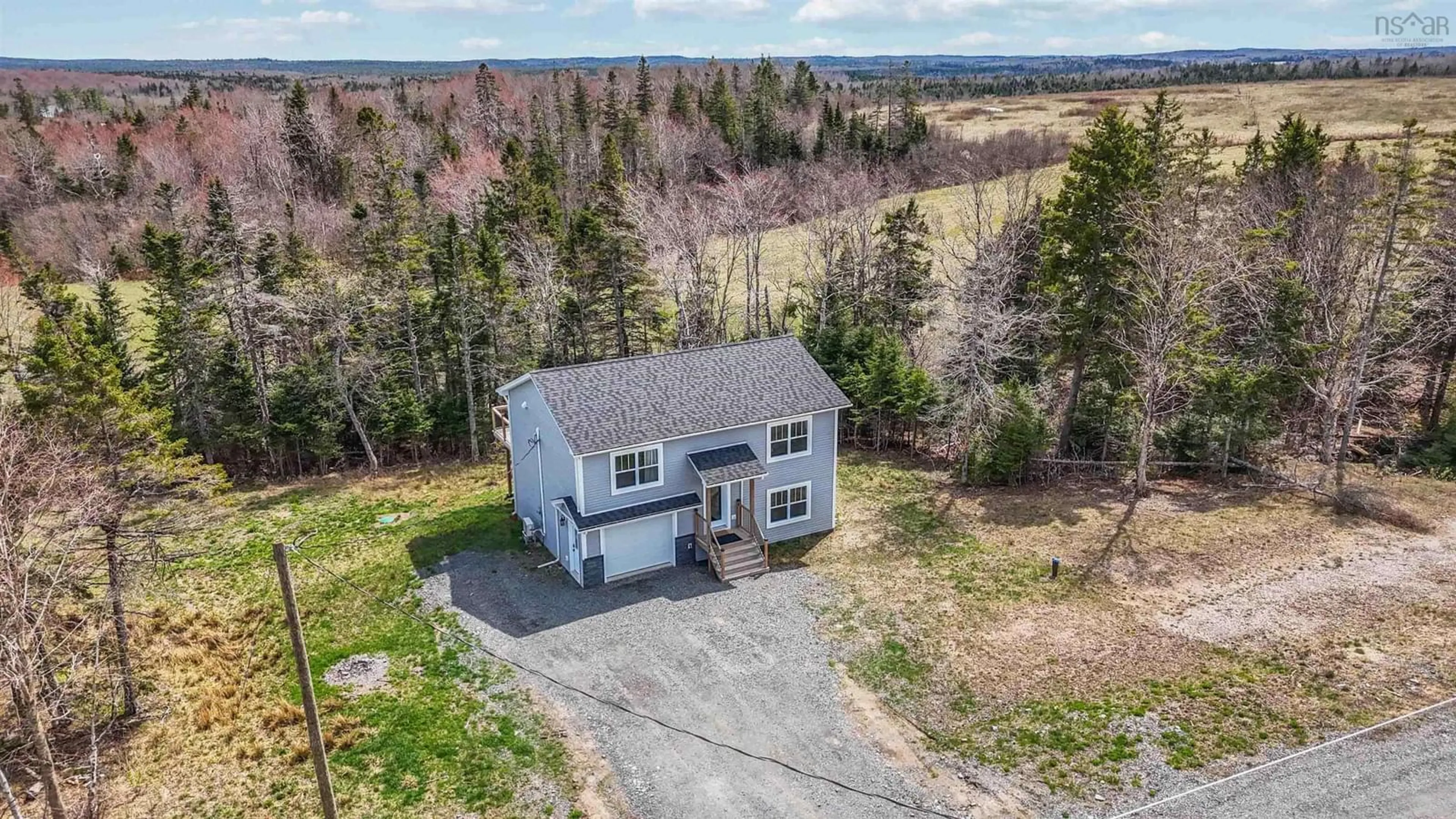 A pic from outside/outdoor area/front of a property/back of a property/a pic from drone, unknown for 52 Danyellas Lane, South Rawdon Nova Scotia B0N 1Z0