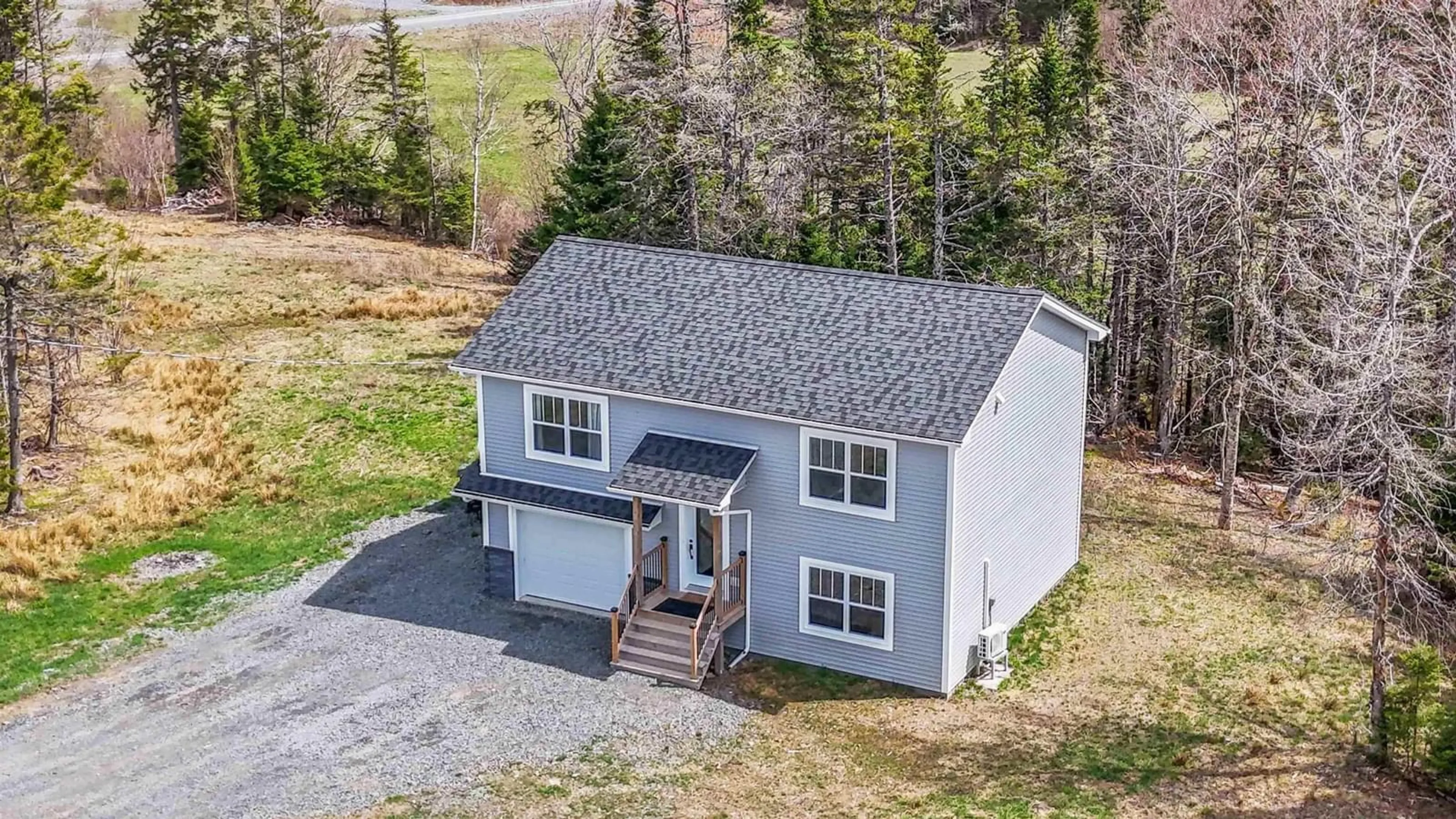 A pic from outside/outdoor area/front of a property/back of a property/a pic from drone, street for 52 Danyellas Lane, South Rawdon Nova Scotia B0N 1Z0