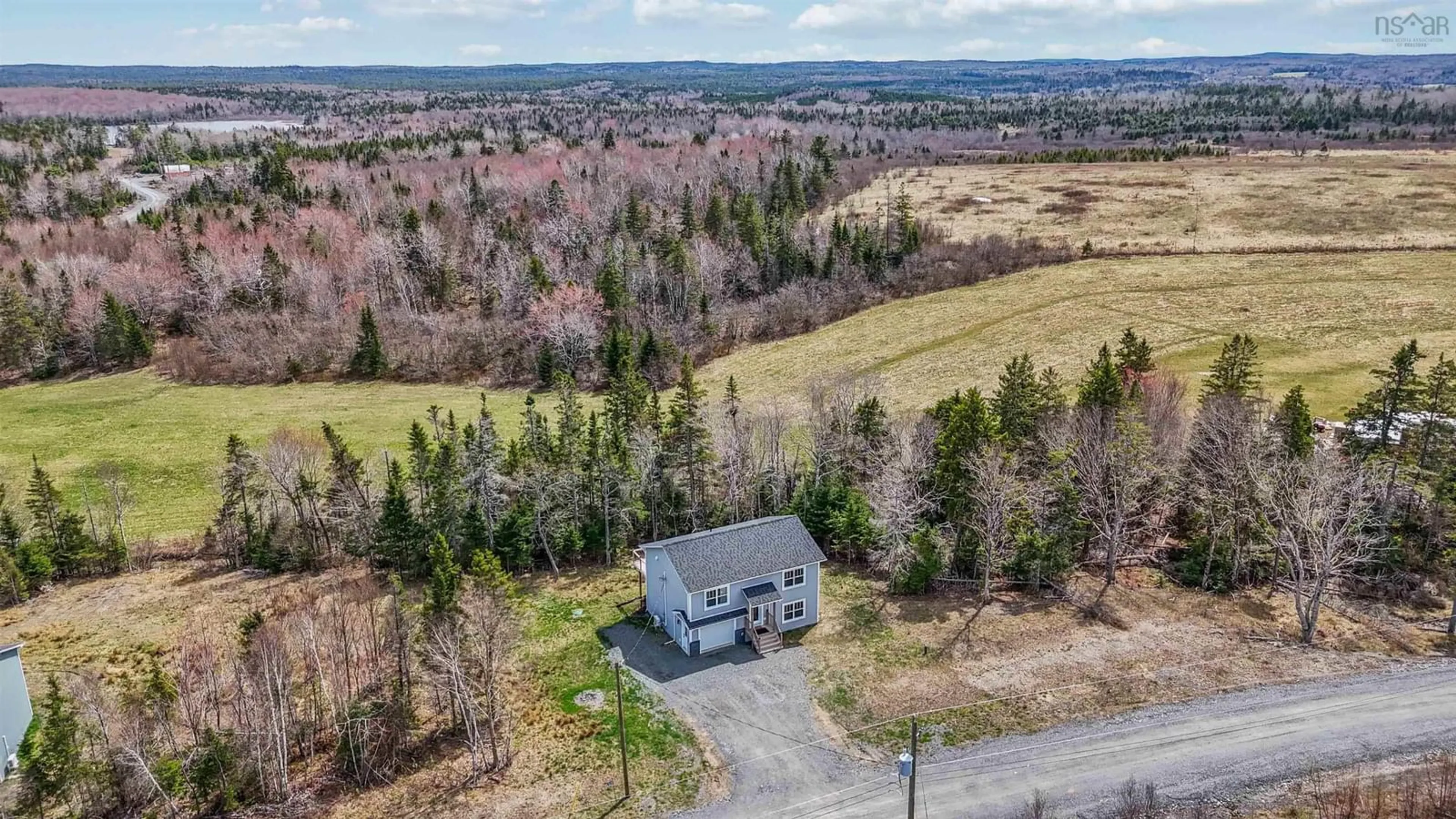 A pic from outside/outdoor area/front of a property/back of a property/a pic from drone, unknown for 52 Danyellas Lane, South Rawdon Nova Scotia B0N 1Z0