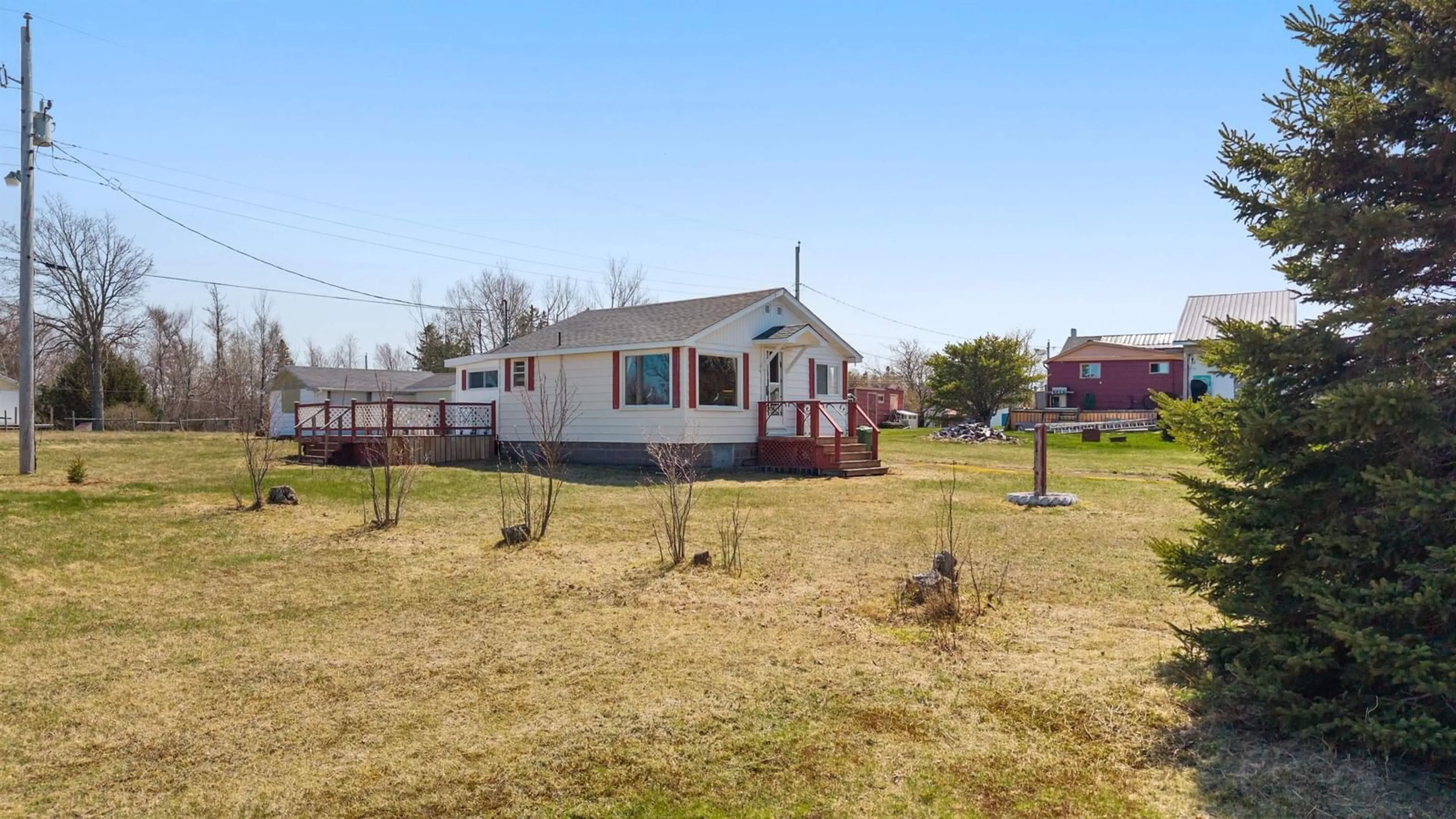 A pic from outside/outdoor area/front of a property/back of a property/a pic from drone, water/lake/river/ocean view for 14 Windy Dr, Tidnish Bridge Nova Scotia B4H 3X9