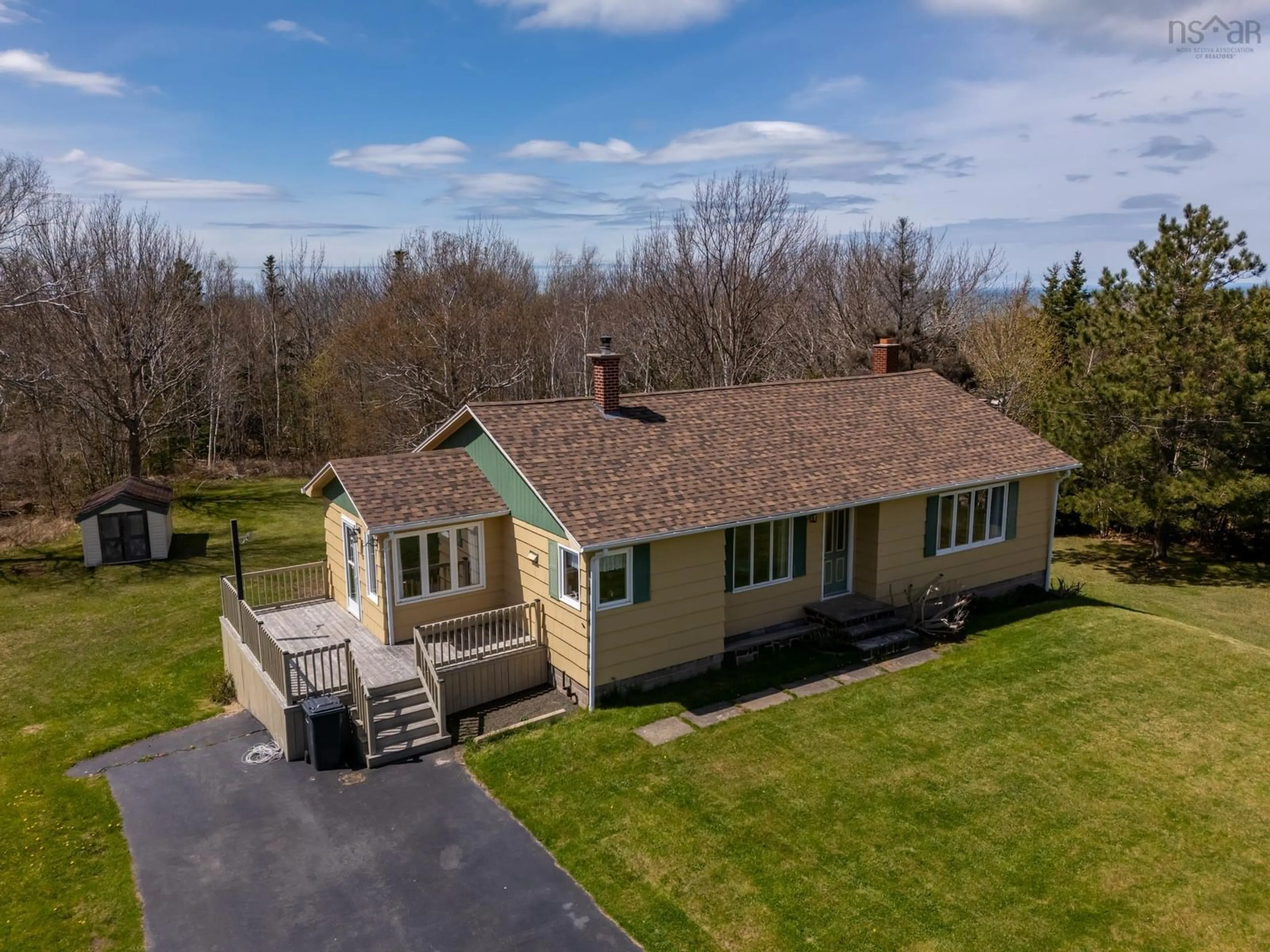 A pic from outside/outdoor area/front of a property/back of a property/a pic from drone, building for 4231 Shore Rd, Parkers Cove Nova Scotia B0S 1A0