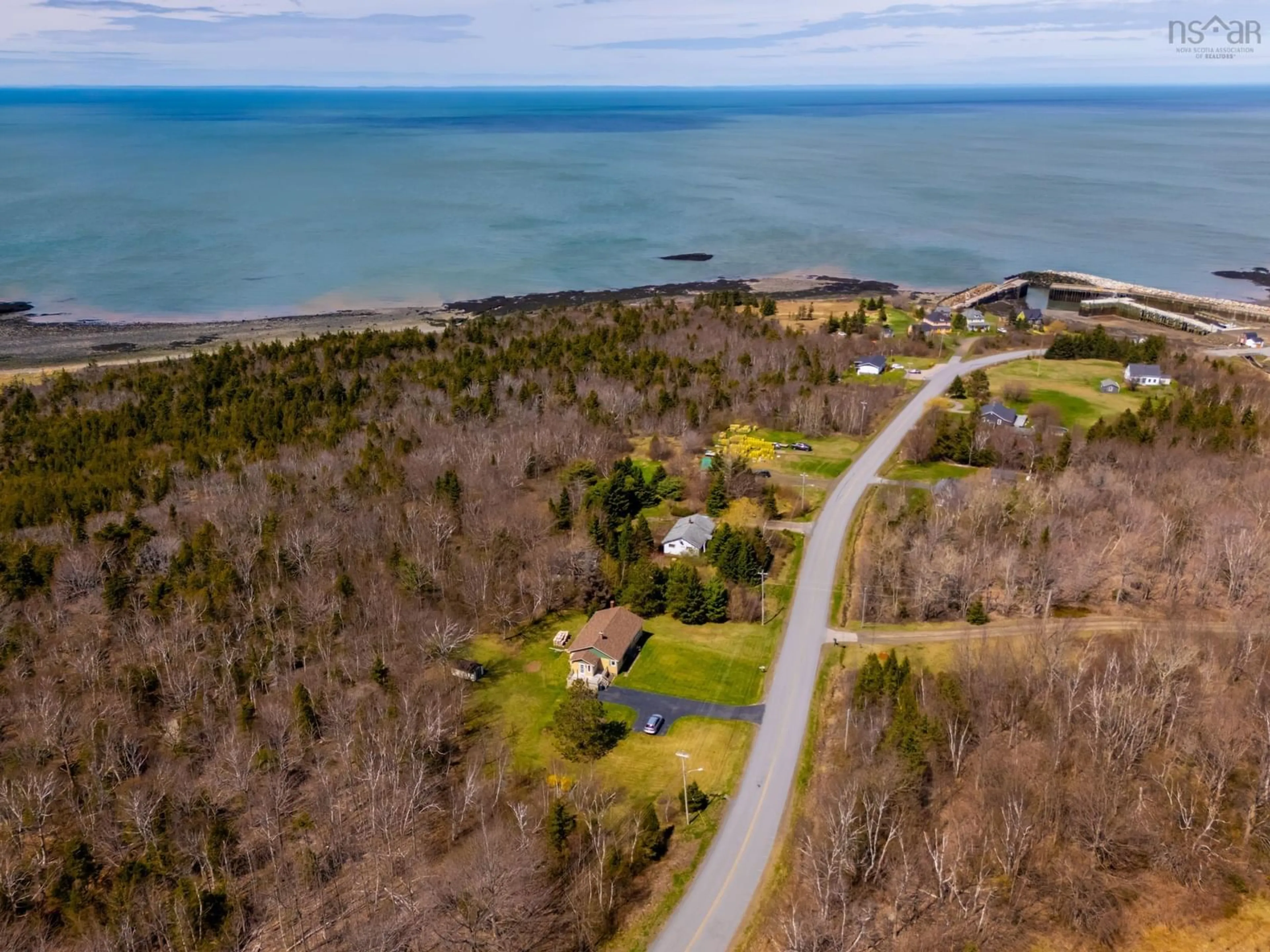 A pic from outside/outdoor area/front of a property/back of a property/a pic from drone, water/lake/river/ocean view for 4231 Shore Rd, Parkers Cove Nova Scotia B0S 1A0