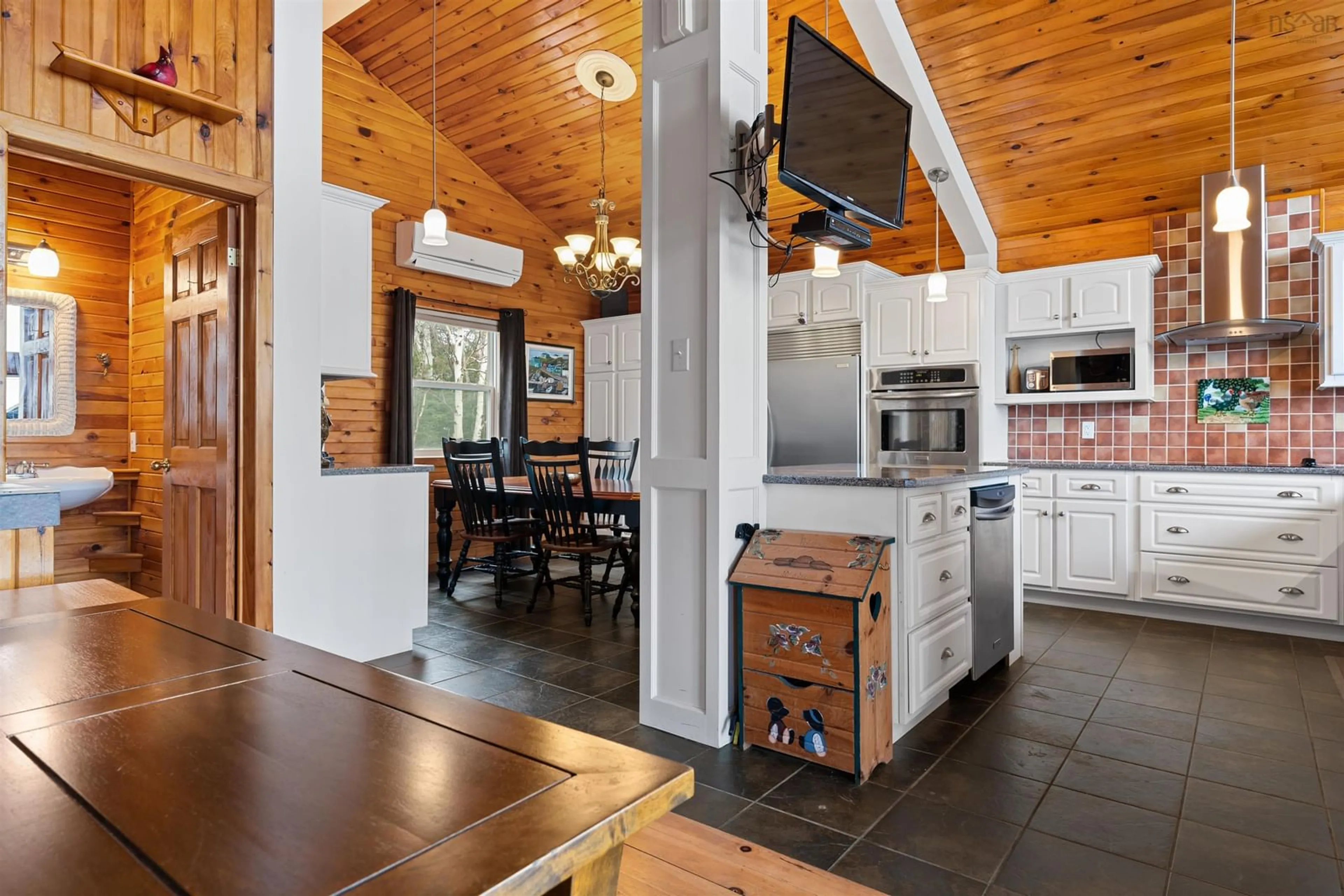 Open concept kitchen, ceramic/tile floor for 39 Blue Heron Dr, Black Point Nova Scotia B0K 1X0
