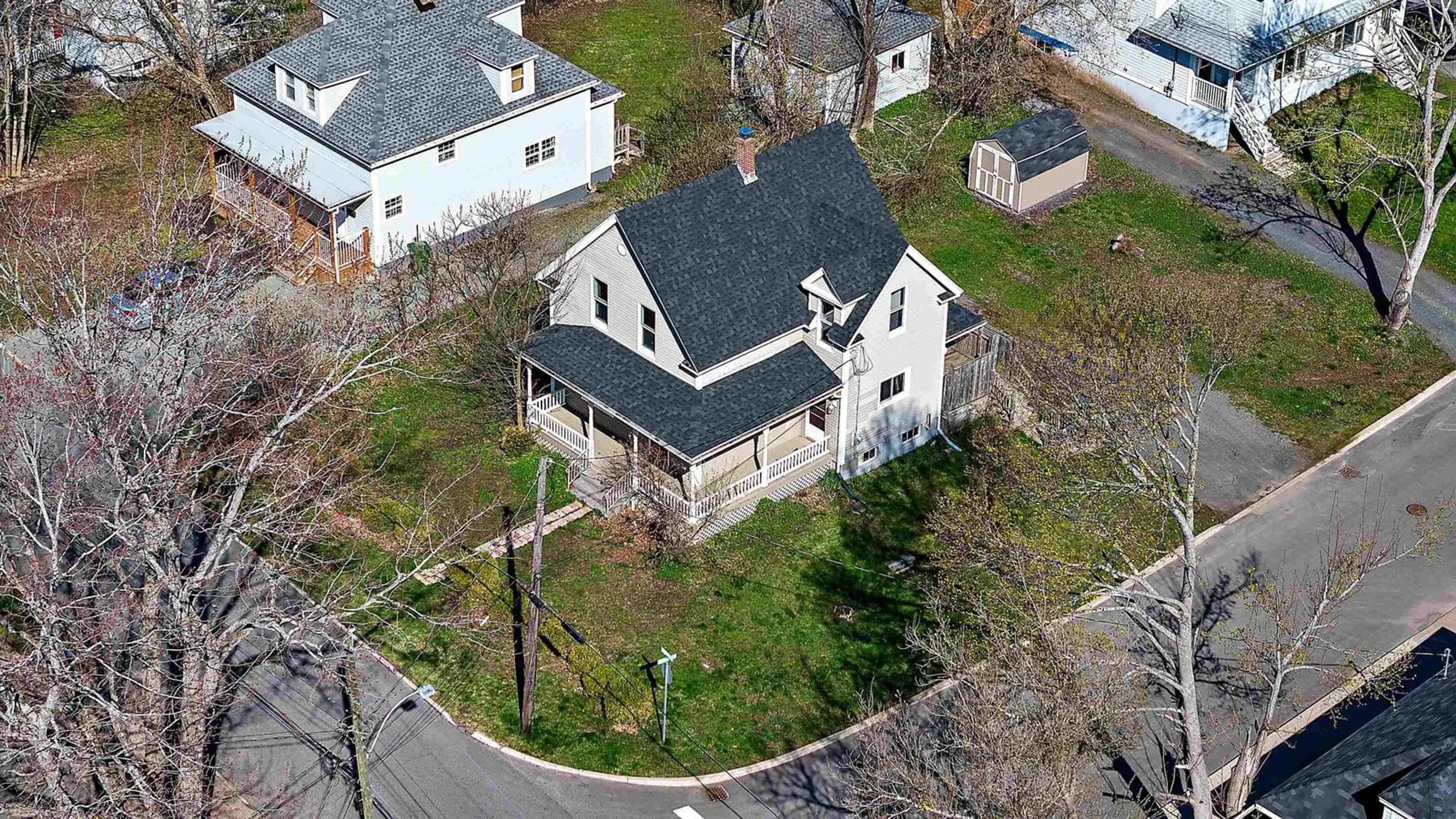 A pic from outside/outdoor area/front of a property/back of a property/a pic from drone, street for 63 Maple Ave, New Glasgow Nova Scotia B2H 2B3