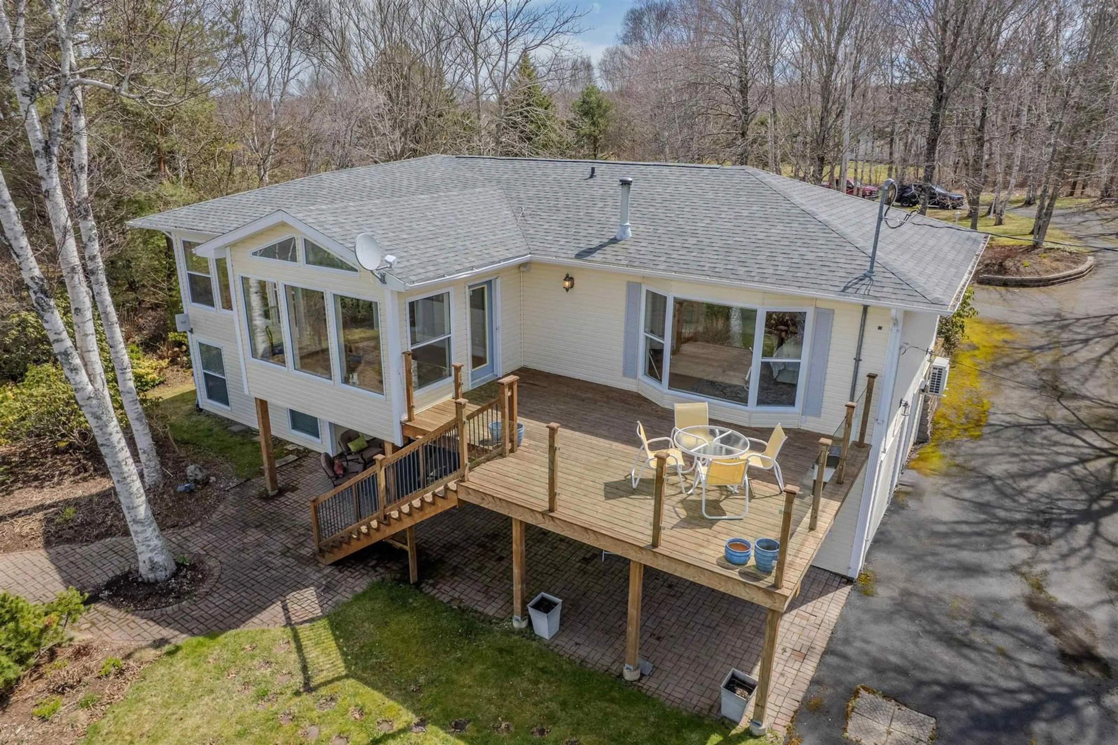 A pic from outside/outdoor area/front of a property/back of a property/a pic from drone, water/lake/river/ocean view for 86 Tweednooge Pl, East Bay Nova Scotia B1J 1M6