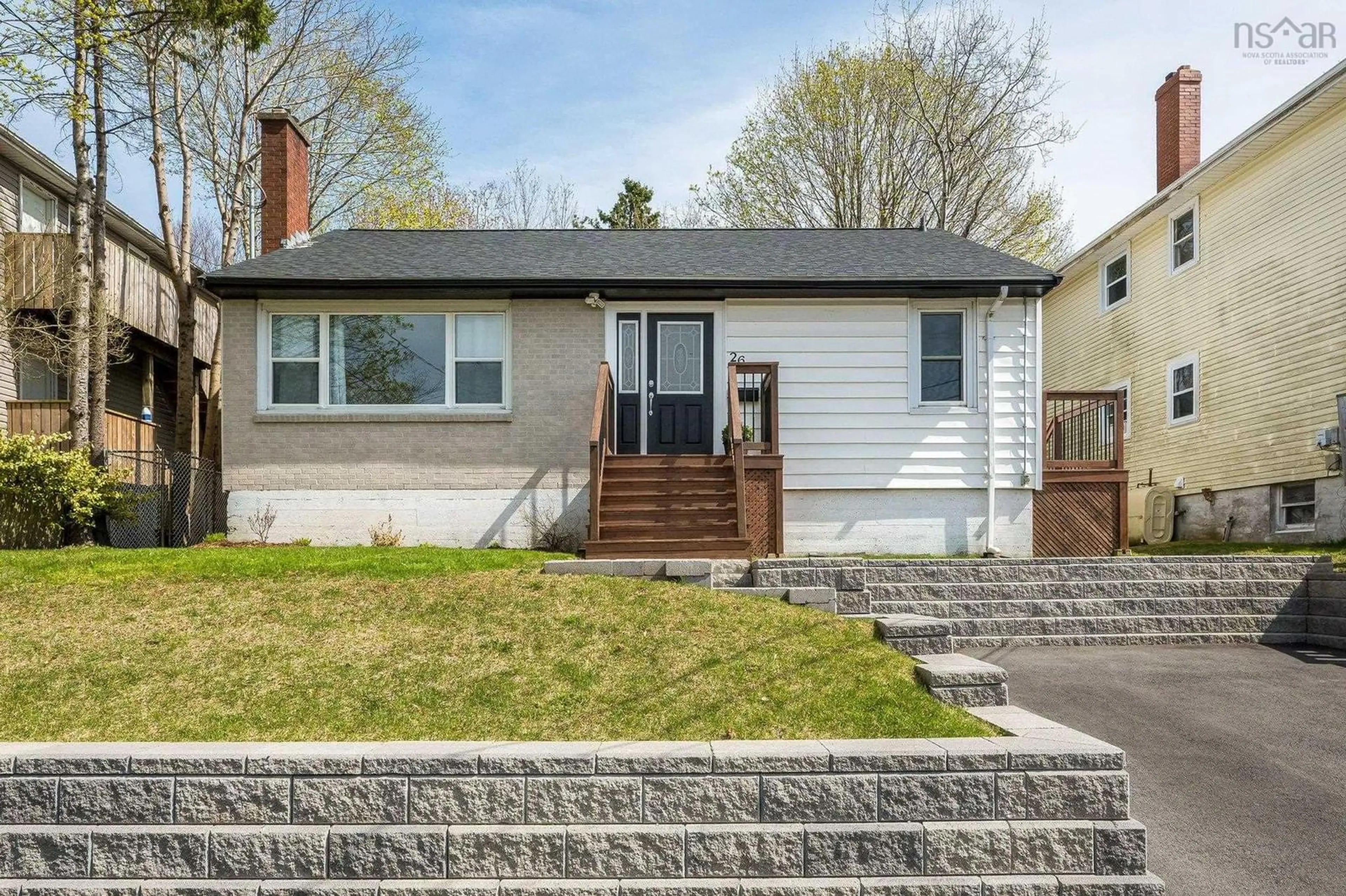 Home with vinyl exterior material, street for 26 Charles St, Dartmouth Nova Scotia B3A 3W6