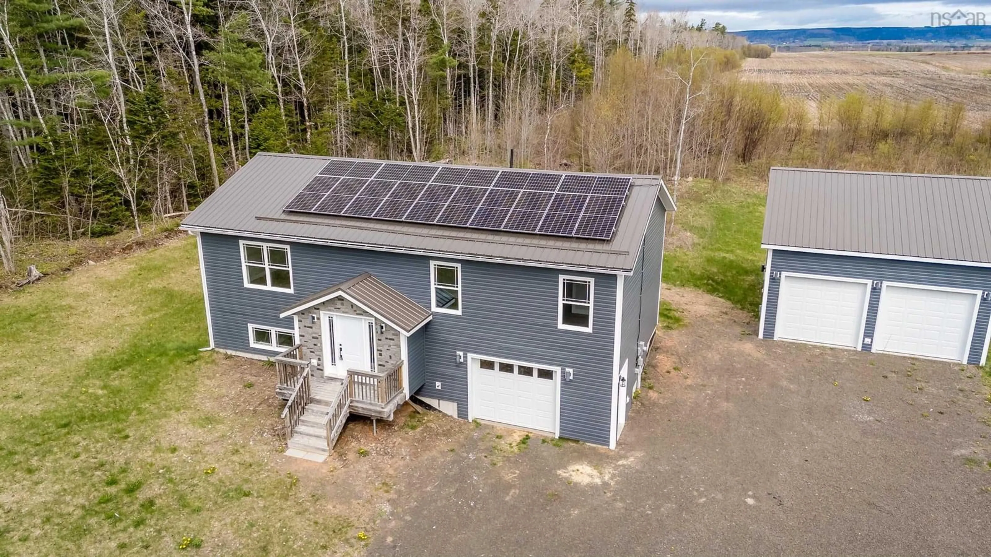 A pic from outside/outdoor area/front of a property/back of a property/a pic from drone, building for 473 Hall Rd, Millville Nova Scotia B0P 1C0