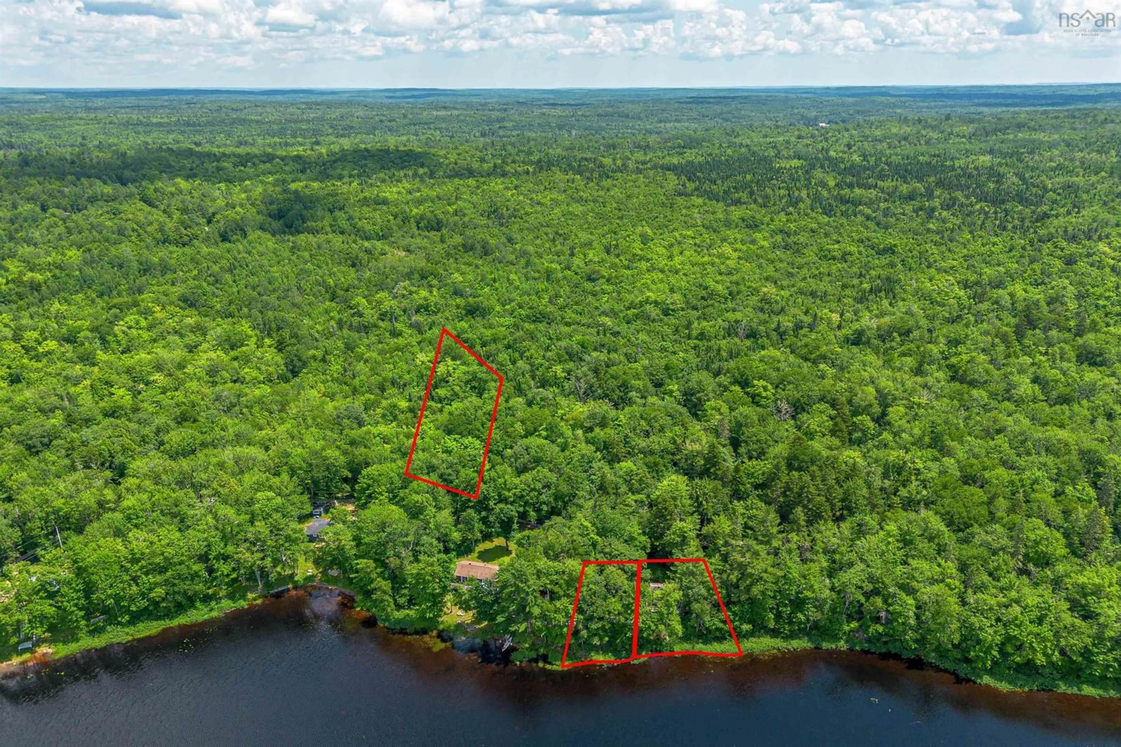 A pic from outside/outdoor area/front of a property/back of a property/a pic from drone, water/lake/river/ocean view for 50 Hide Away Lane, Crossburn Nova Scotia B0P 1C0