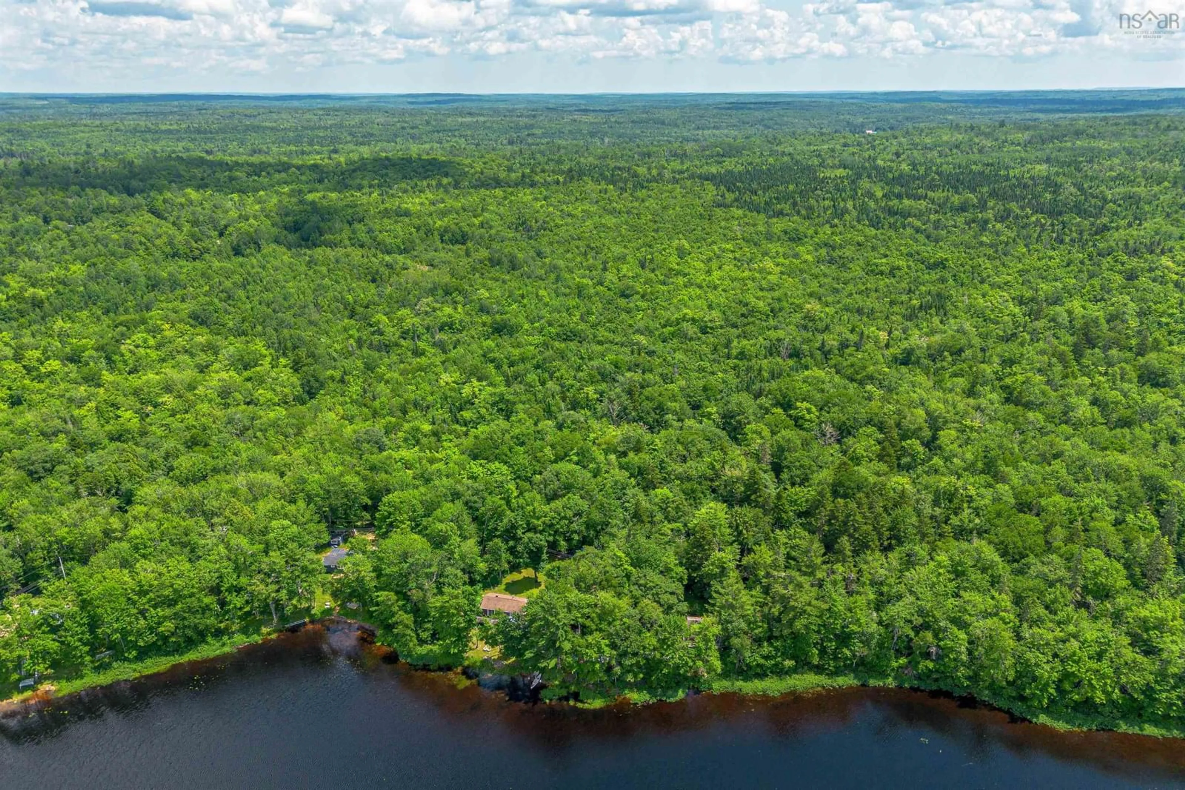 A pic from outside/outdoor area/front of a property/back of a property/a pic from drone, water/lake/river/ocean view for 50 Hide Away Lane, Crossburn Nova Scotia B0P 1C0