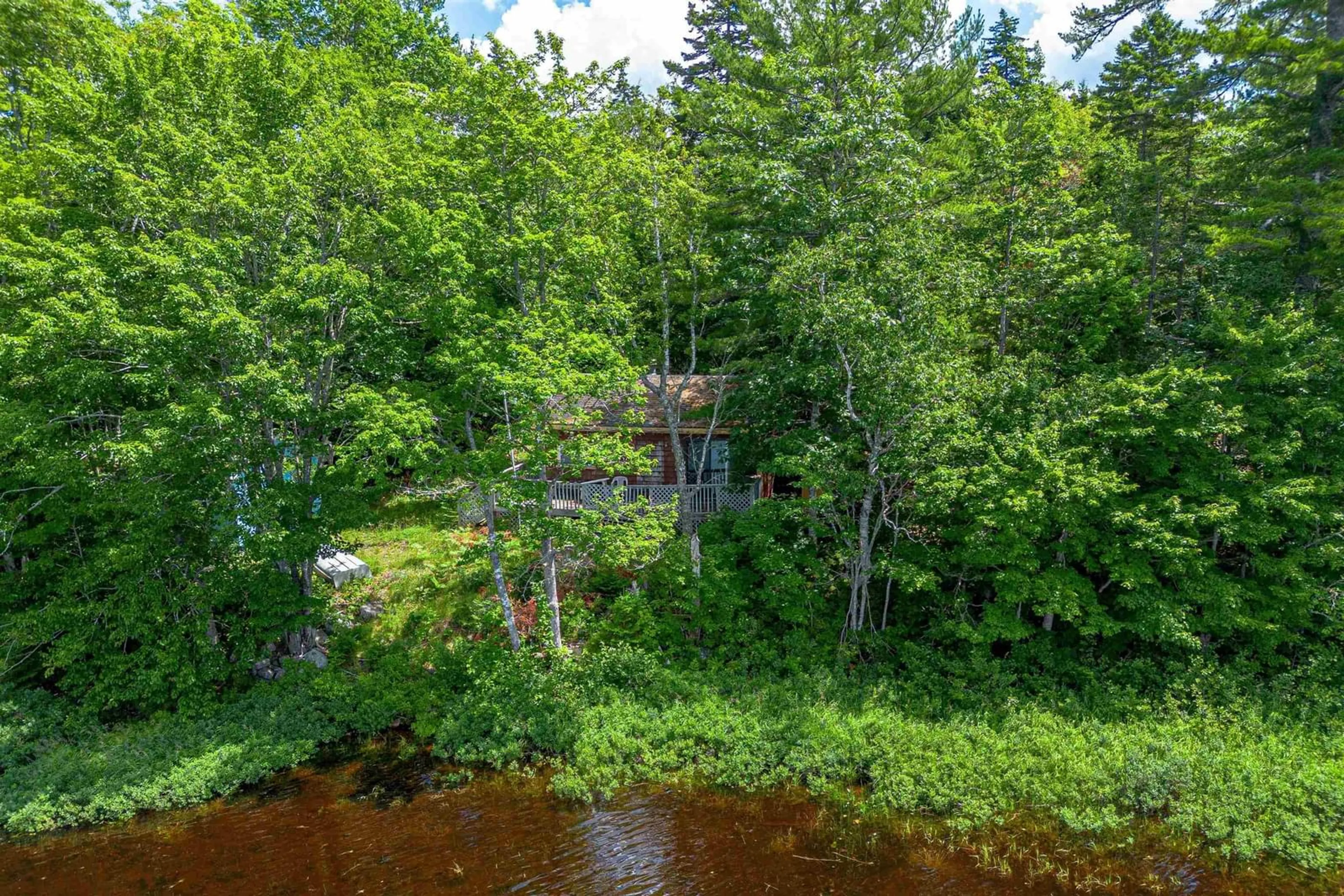 A pic from outside/outdoor area/front of a property/back of a property/a pic from drone, water/lake/river/ocean view for 50 Hide Away Lane, Crossburn Nova Scotia B0P 1C0