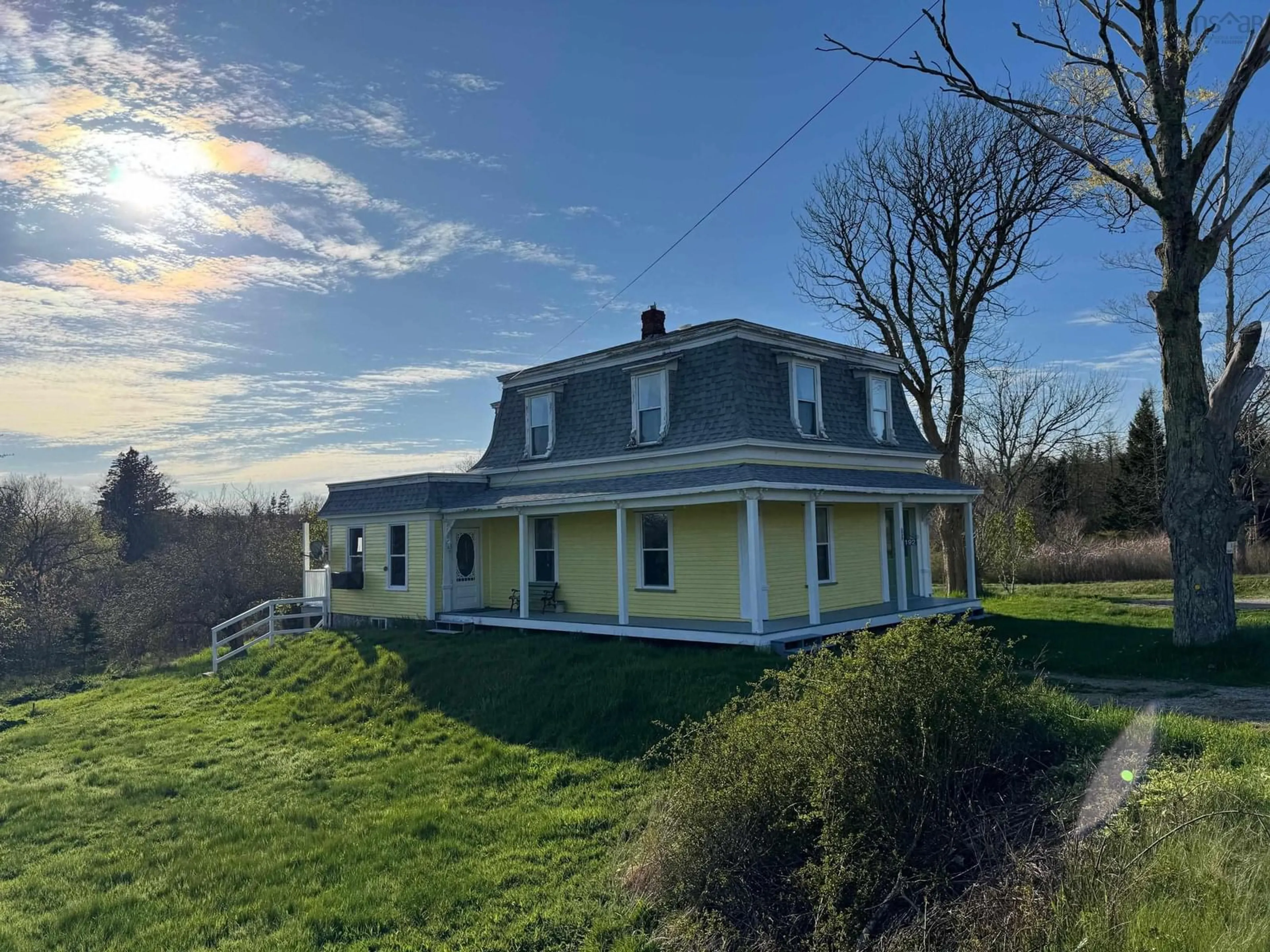 A pic from outside/outdoor area/front of a property/back of a property/a pic from drone, building for 192 Belleville Rd, Belleville Nova Scotia B0W 3M0