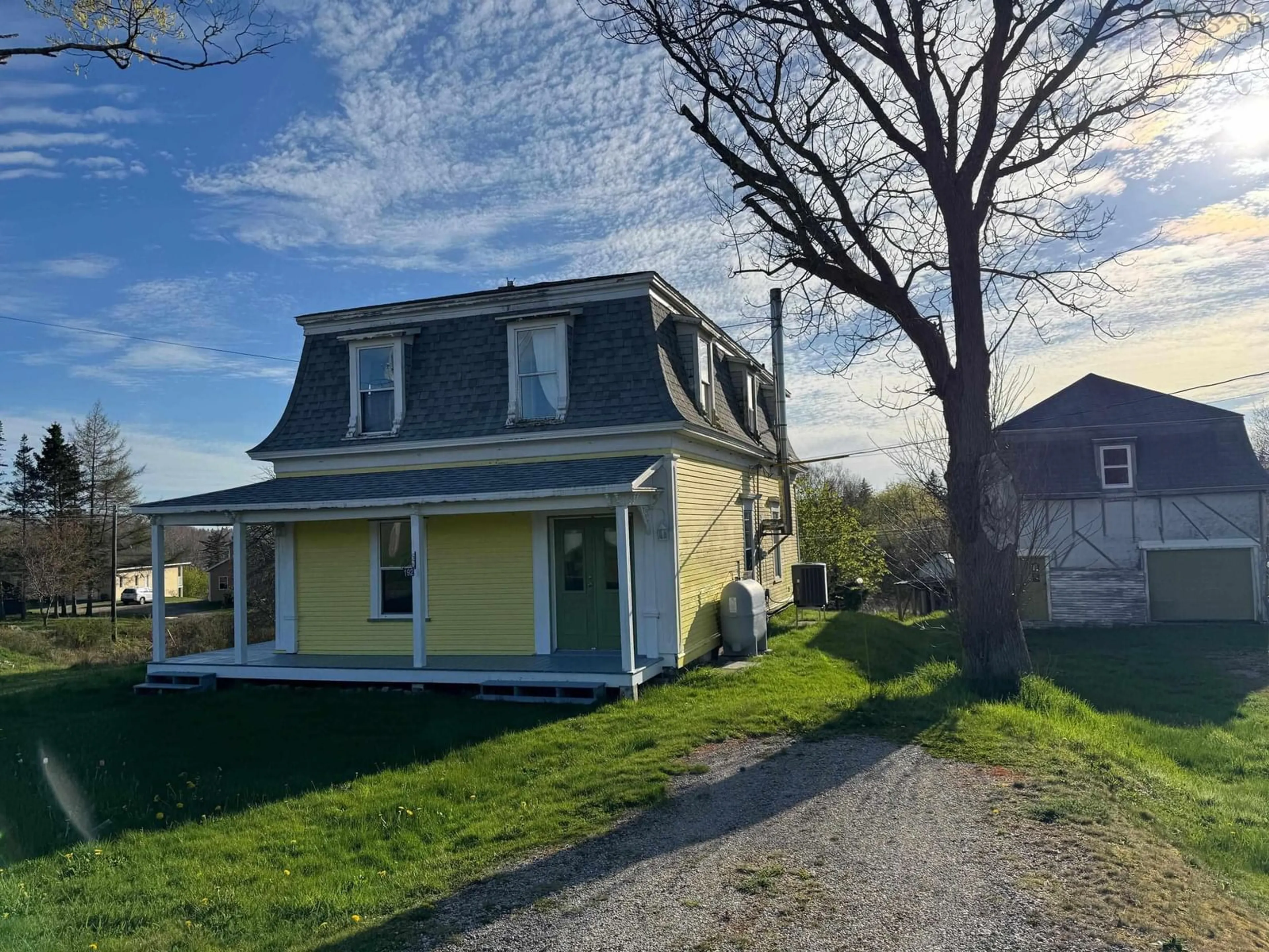 A pic from outside/outdoor area/front of a property/back of a property/a pic from drone, street for 192 Belleville Rd, Belleville Nova Scotia B0W 3M0