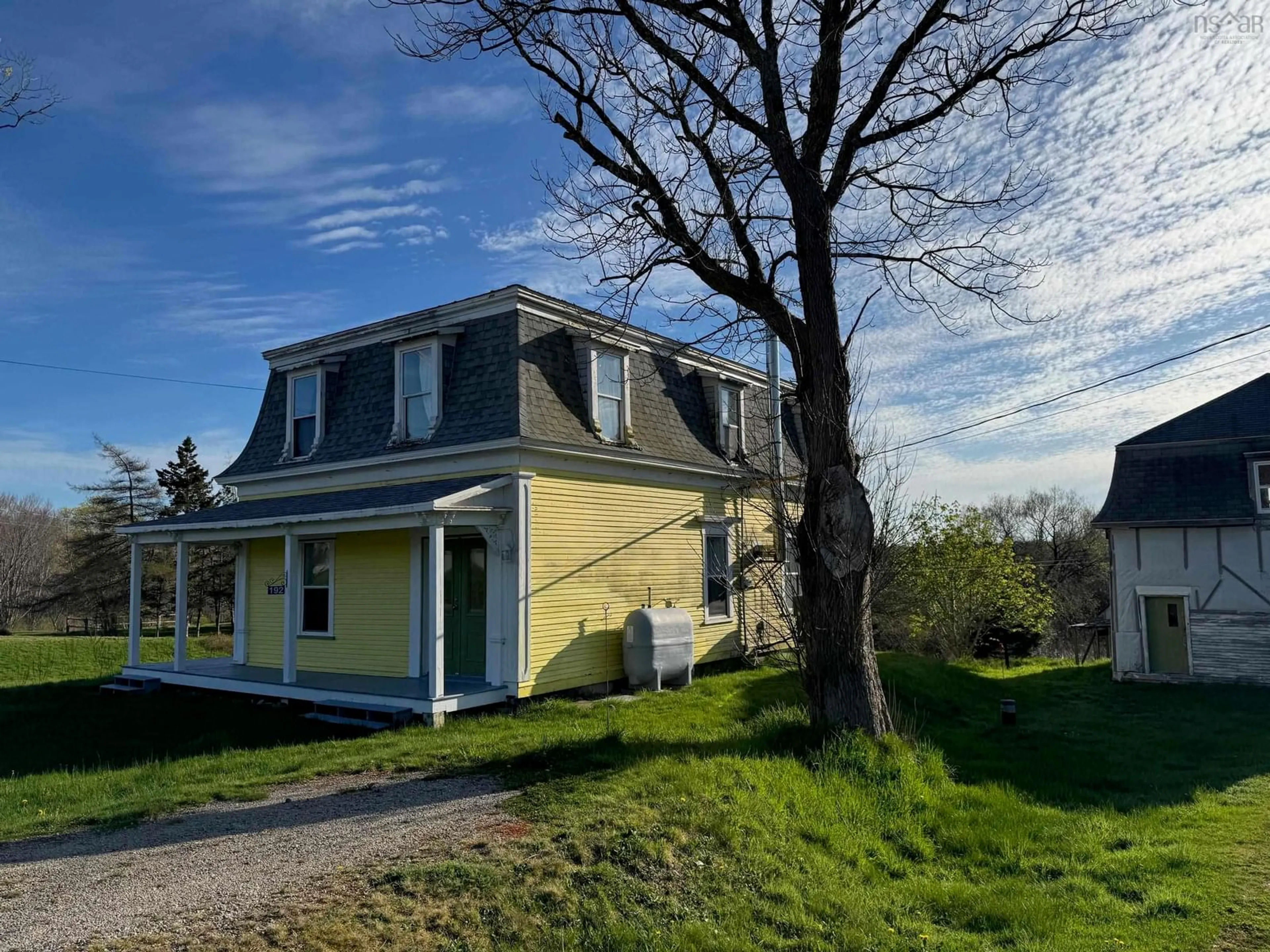 A pic from outside/outdoor area/front of a property/back of a property/a pic from drone, street for 192 Belleville Rd, Belleville Nova Scotia B0W 3M0