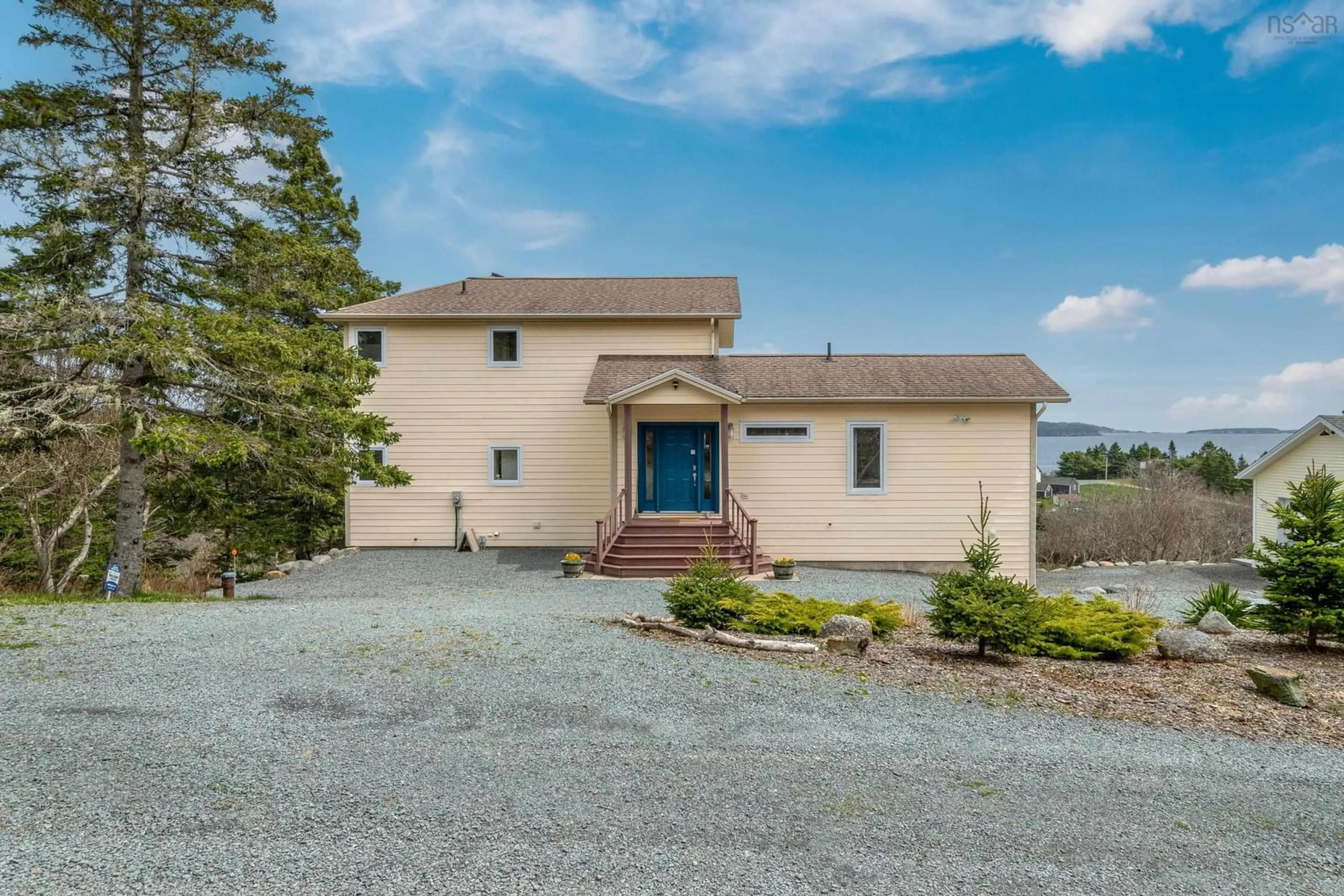A pic from outside/outdoor area/front of a property/back of a property/a pic from drone, unknown for 82 Bells Cove Exten, Dublin Shore Nova Scotia B0R 1C0