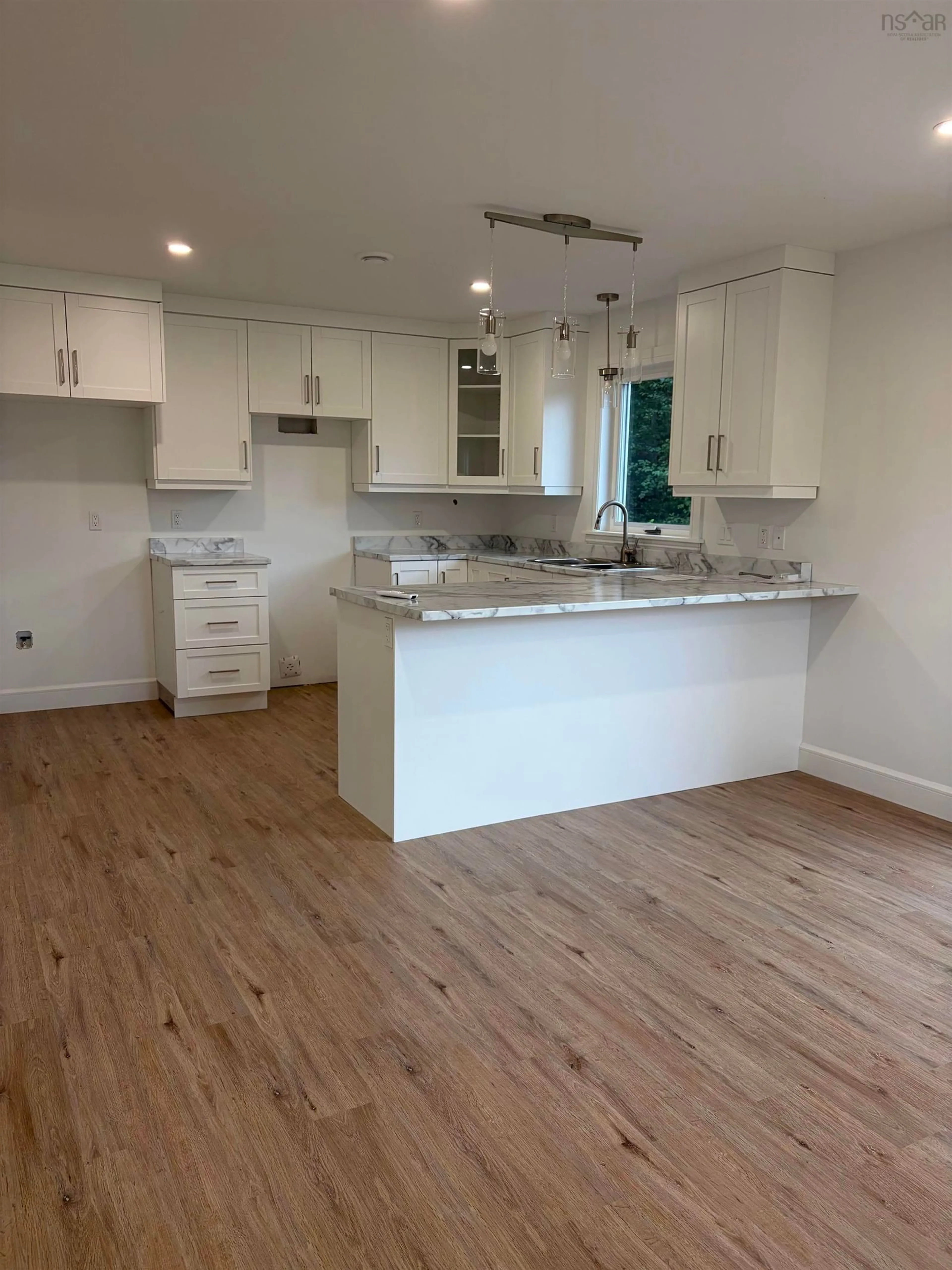 Open concept kitchen, wood/laminate floor for 52 Kara Anne Crt, New Minas Nova Scotia B4N 0H6