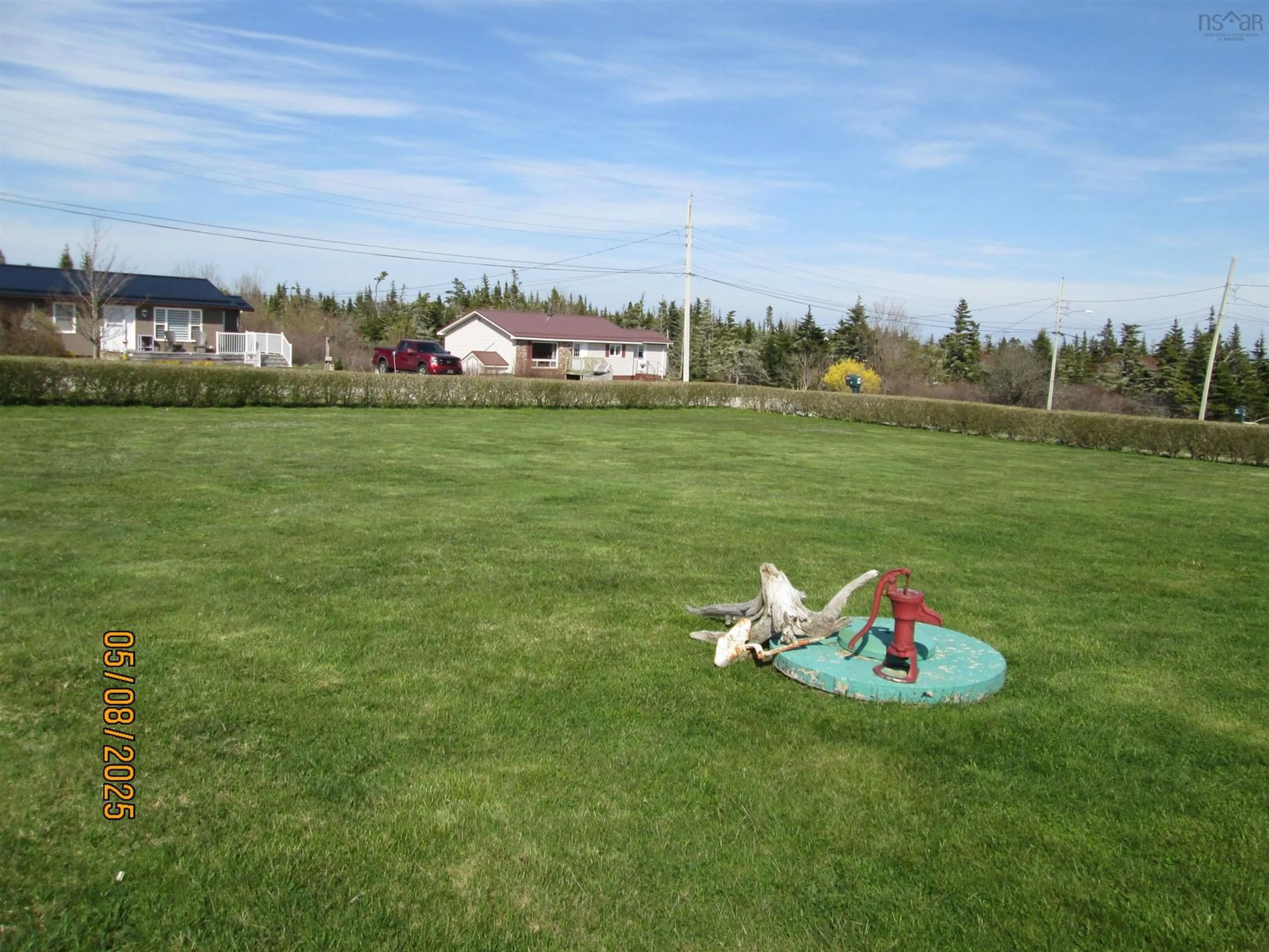 A pic from outside/outdoor area/front of a property/back of a property/a pic from drone, unknown for 55 Penney Road South Side, South Side Nova Scotia B0T 1W0