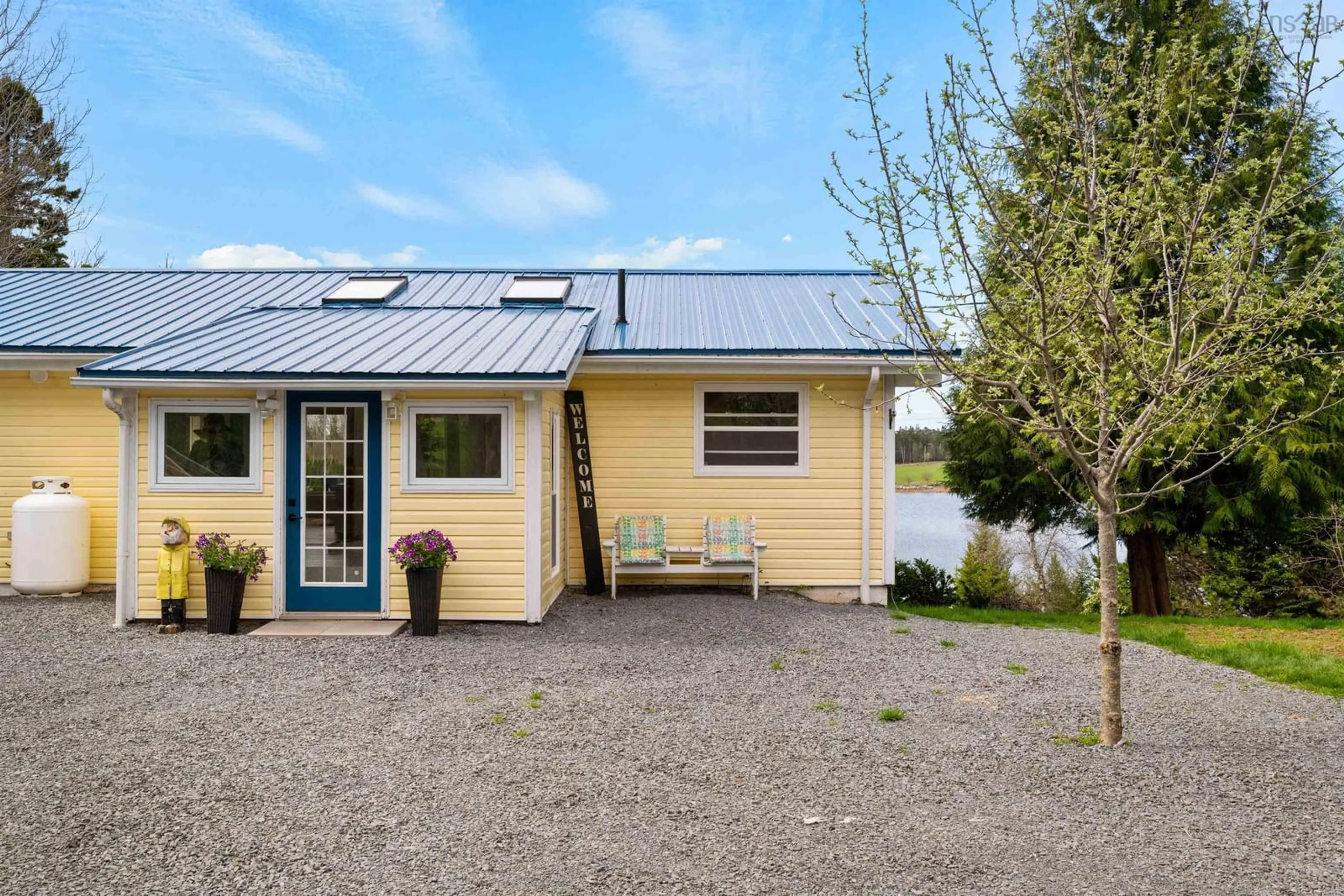 Patio, water/lake/river/ocean view for 42 Goldfinch Lane, Heckmans Island Nova Scotia B0J 2C0