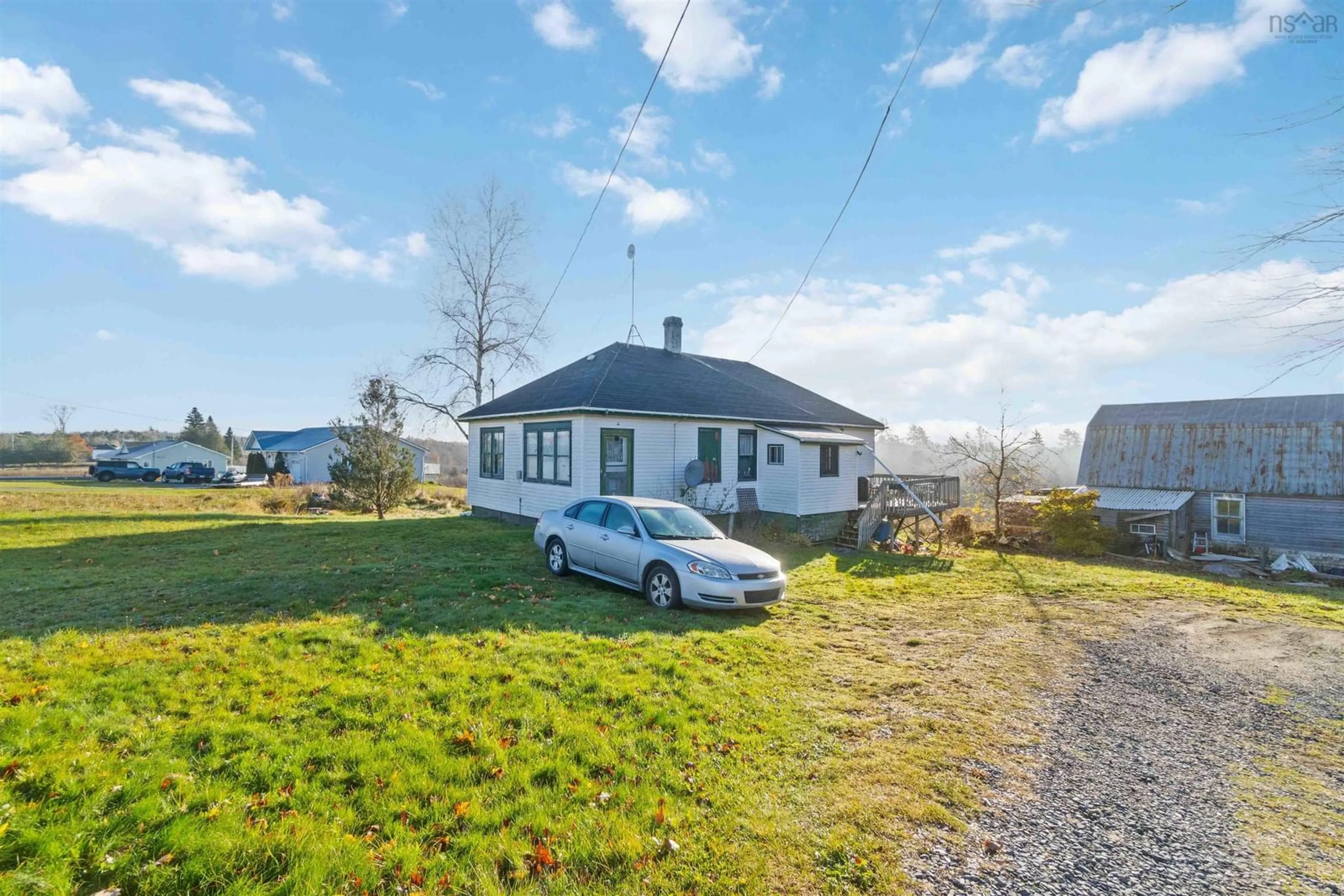 A pic from outside/outdoor area/front of a property/back of a property/a pic from drone, street for 4336 Highway 236, Kennetcook Nova Scotia B0N 1T0