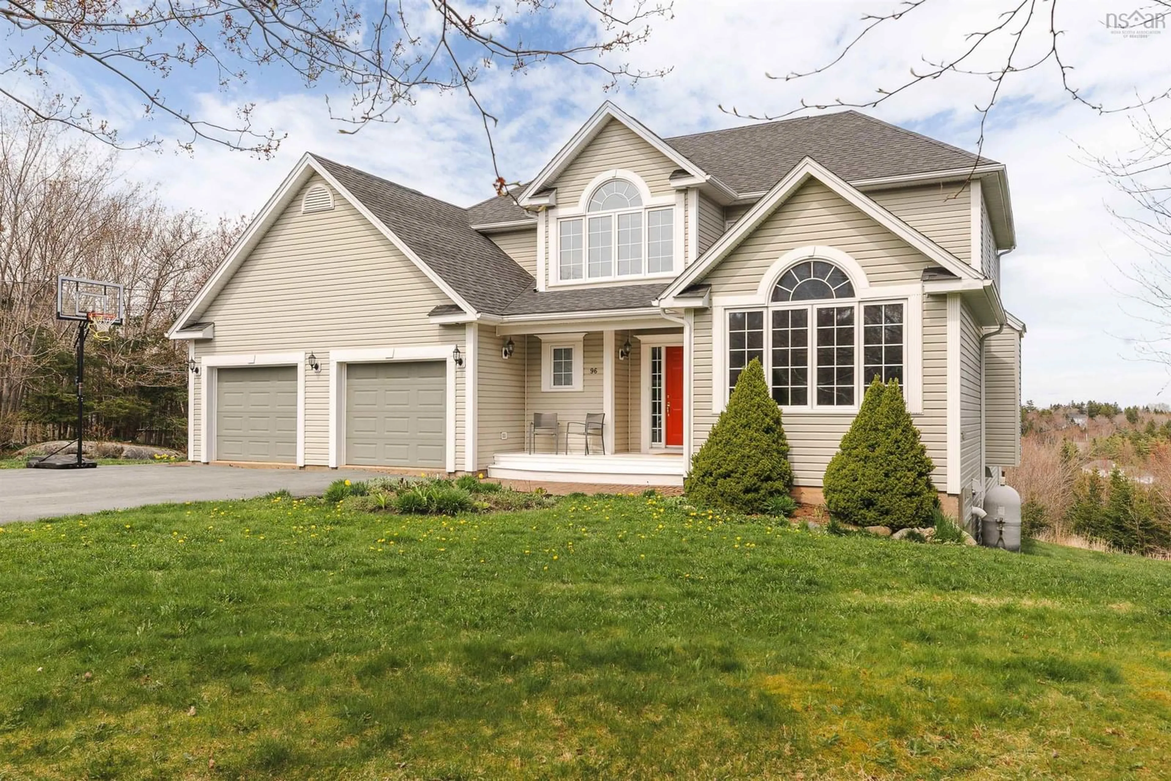 Home with vinyl exterior material, street for 96 Matthew Dr, Hammonds Plains Nova Scotia B4B 1T8
