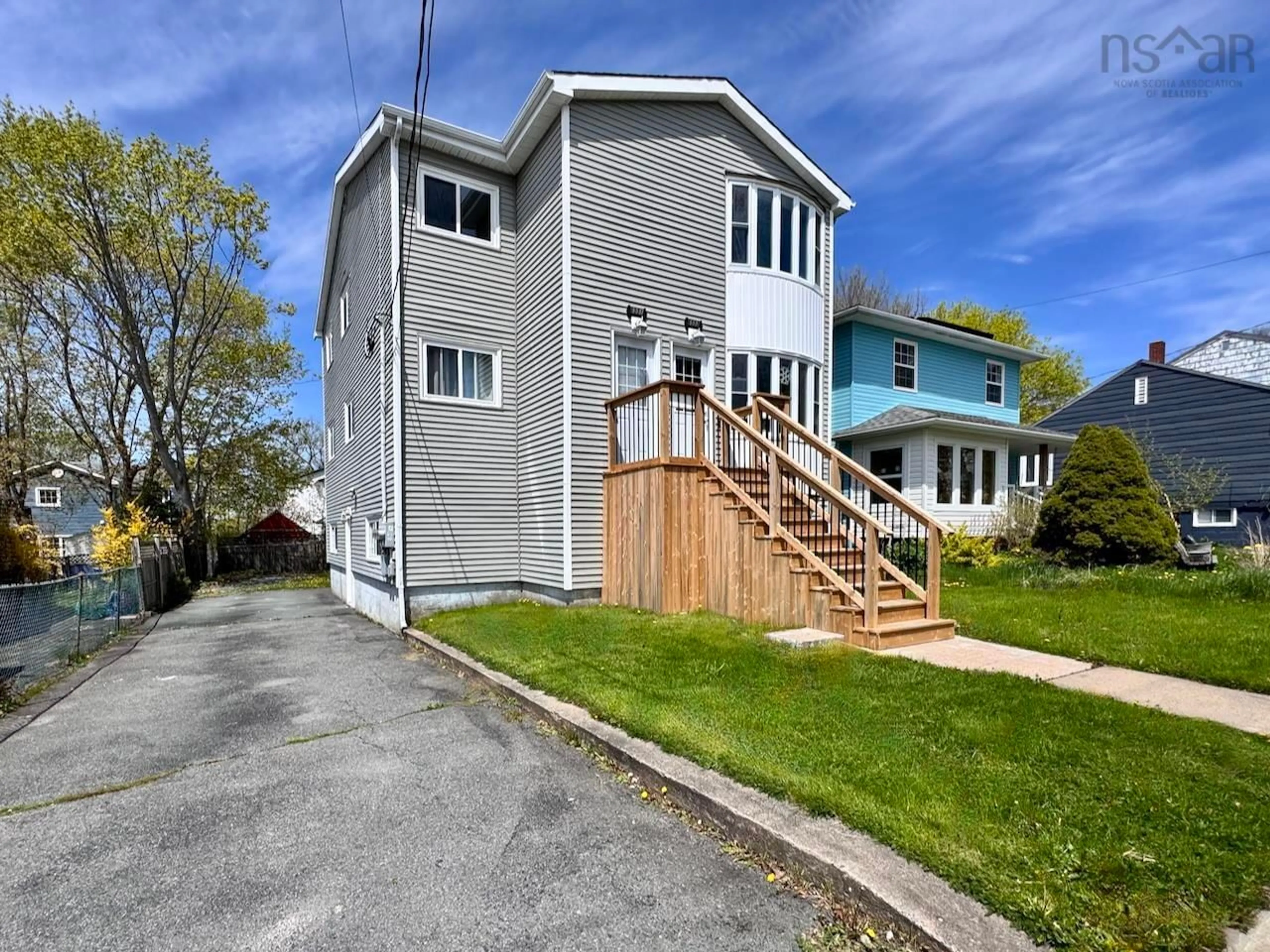 A pic from outside/outdoor area/front of a property/back of a property/a pic from drone, street for 6551 & 6553 London St, Halifax Peninsula Nova Scotia B3L 1X7