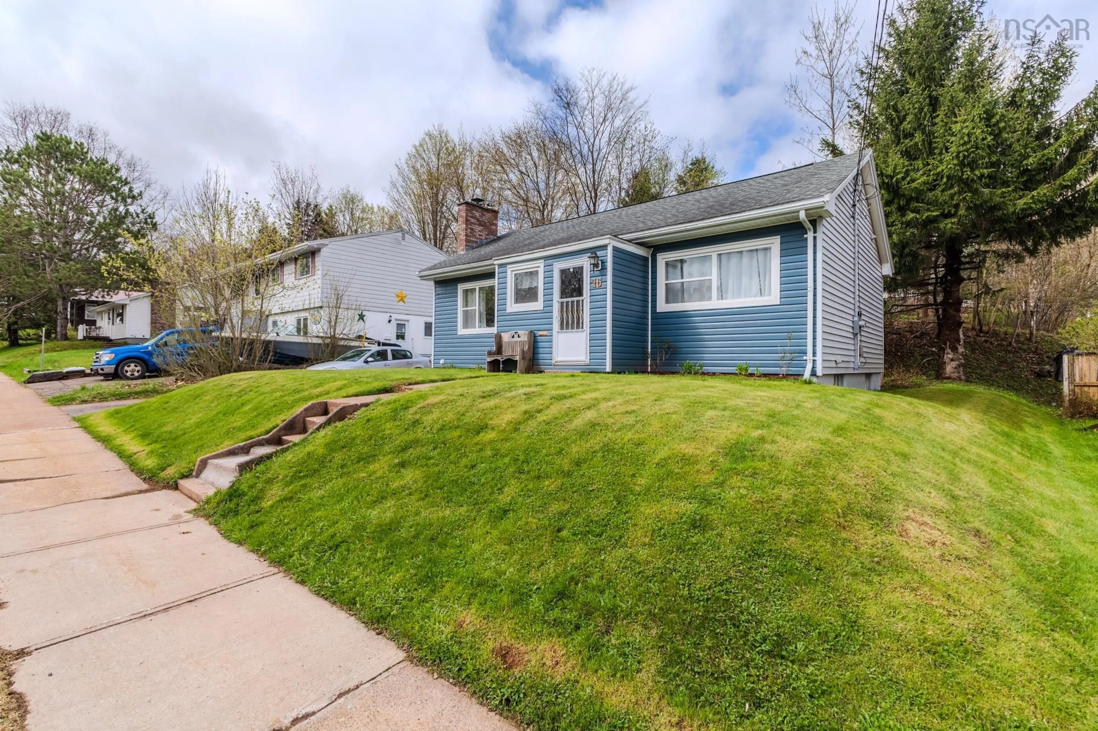 Home with vinyl exterior material, street for 16 Martha Ave, Truro Nova Scotia B2N 4V8
