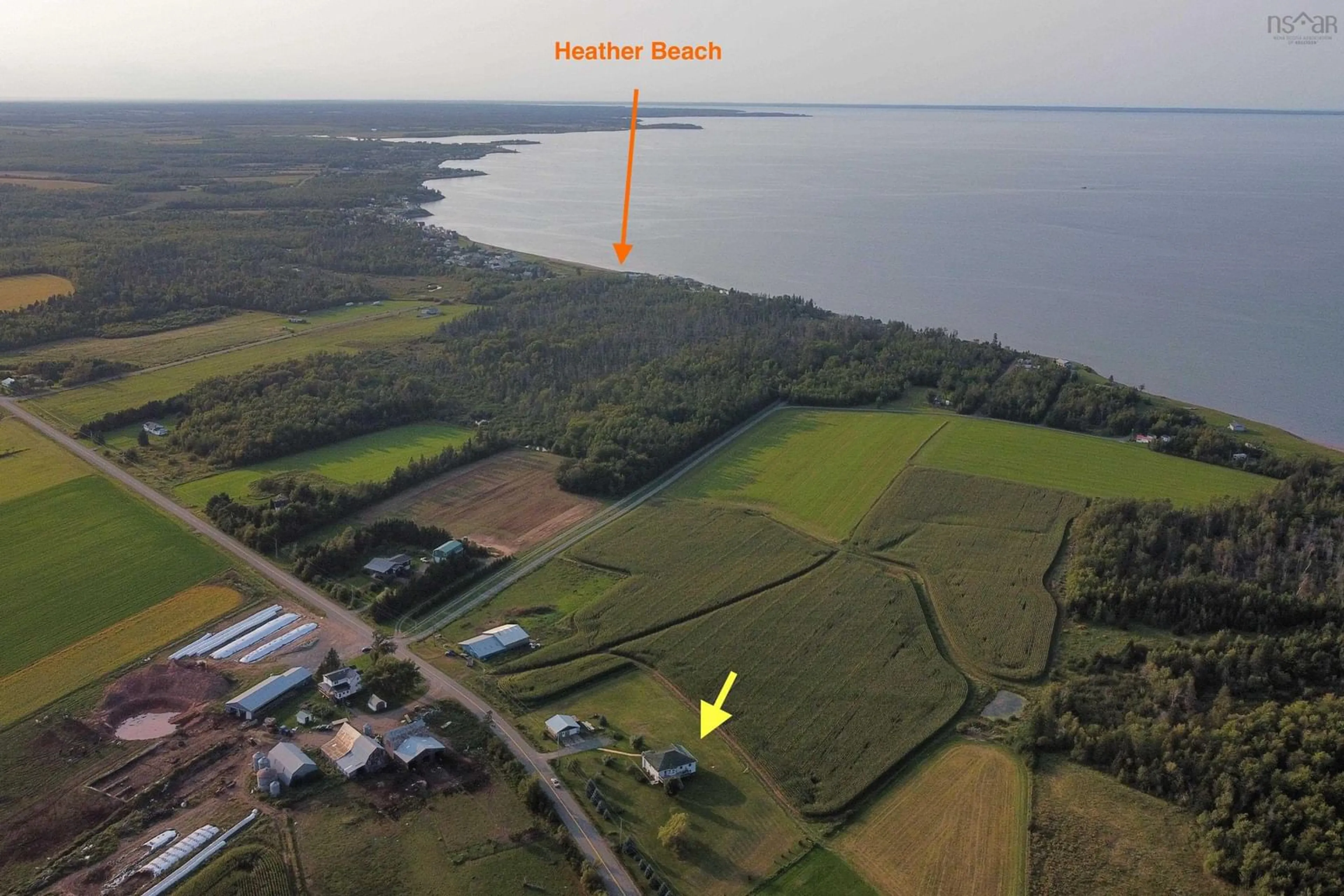 A pic from outside/outdoor area/front of a property/back of a property/a pic from drone, water/lake/river/ocean view for 345 Toney Bay Rd, Port Howe Nova Scotia B0K 1K0