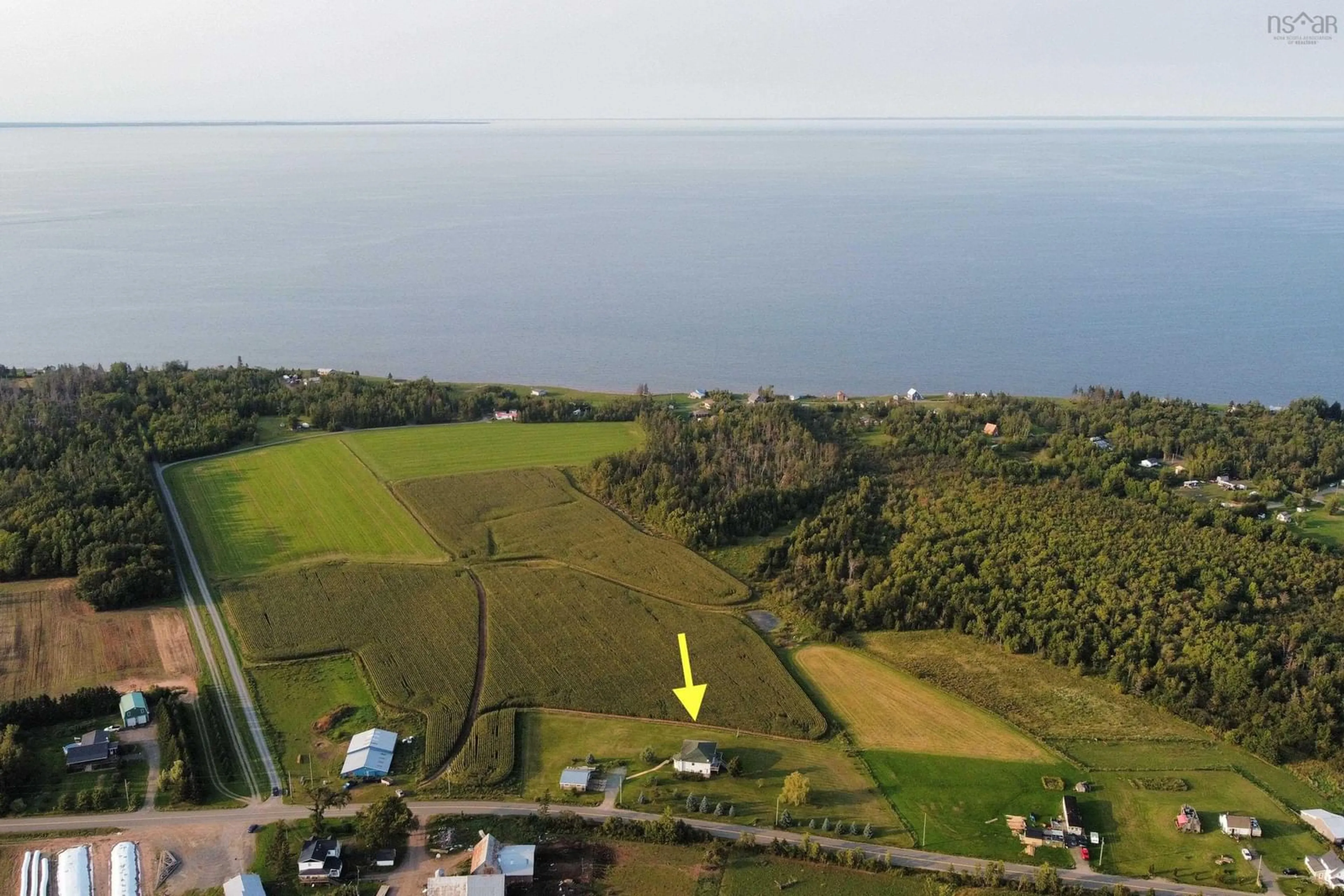 A pic from outside/outdoor area/front of a property/back of a property/a pic from drone, water/lake/river/ocean view for 345 Toney Bay Rd, Port Howe Nova Scotia B0K 1K0