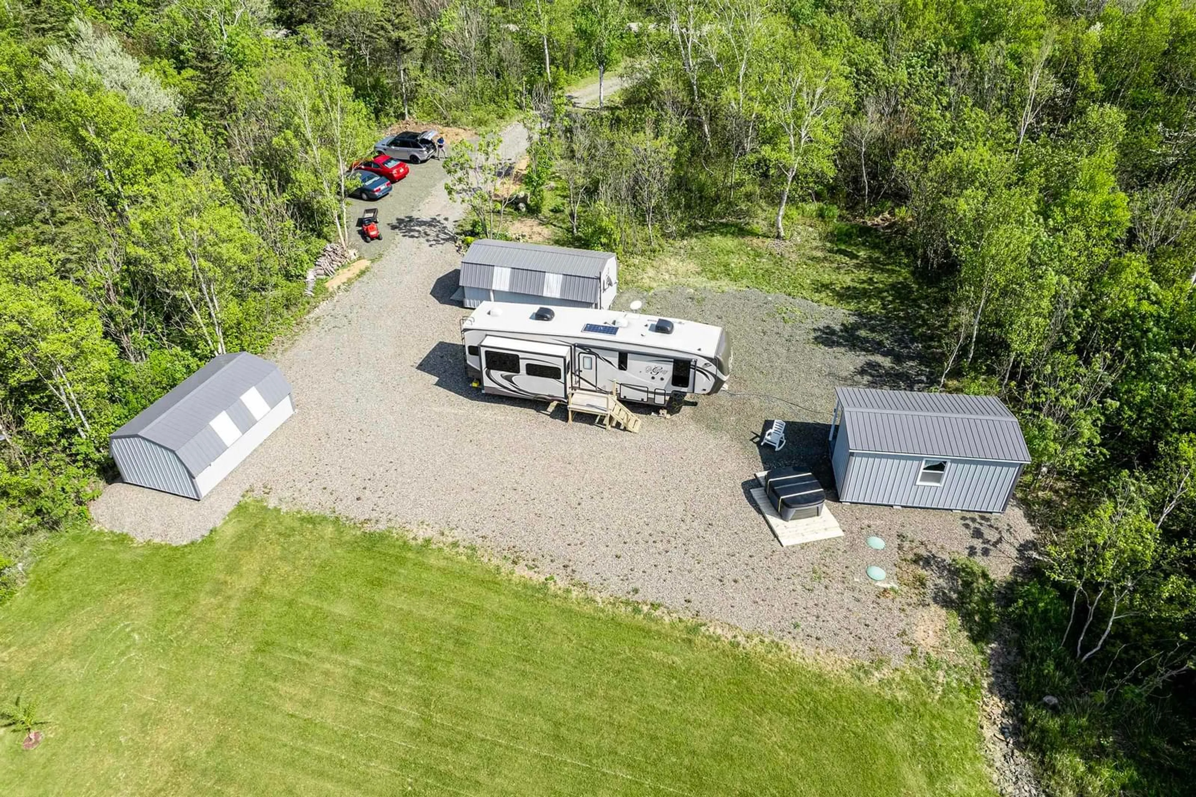 A pic from outside/outdoor area/front of a property/back of a property/a pic from drone, unknown for 11641 Shore Rd, Mount Hanley Nova Scotia B0S 1P0