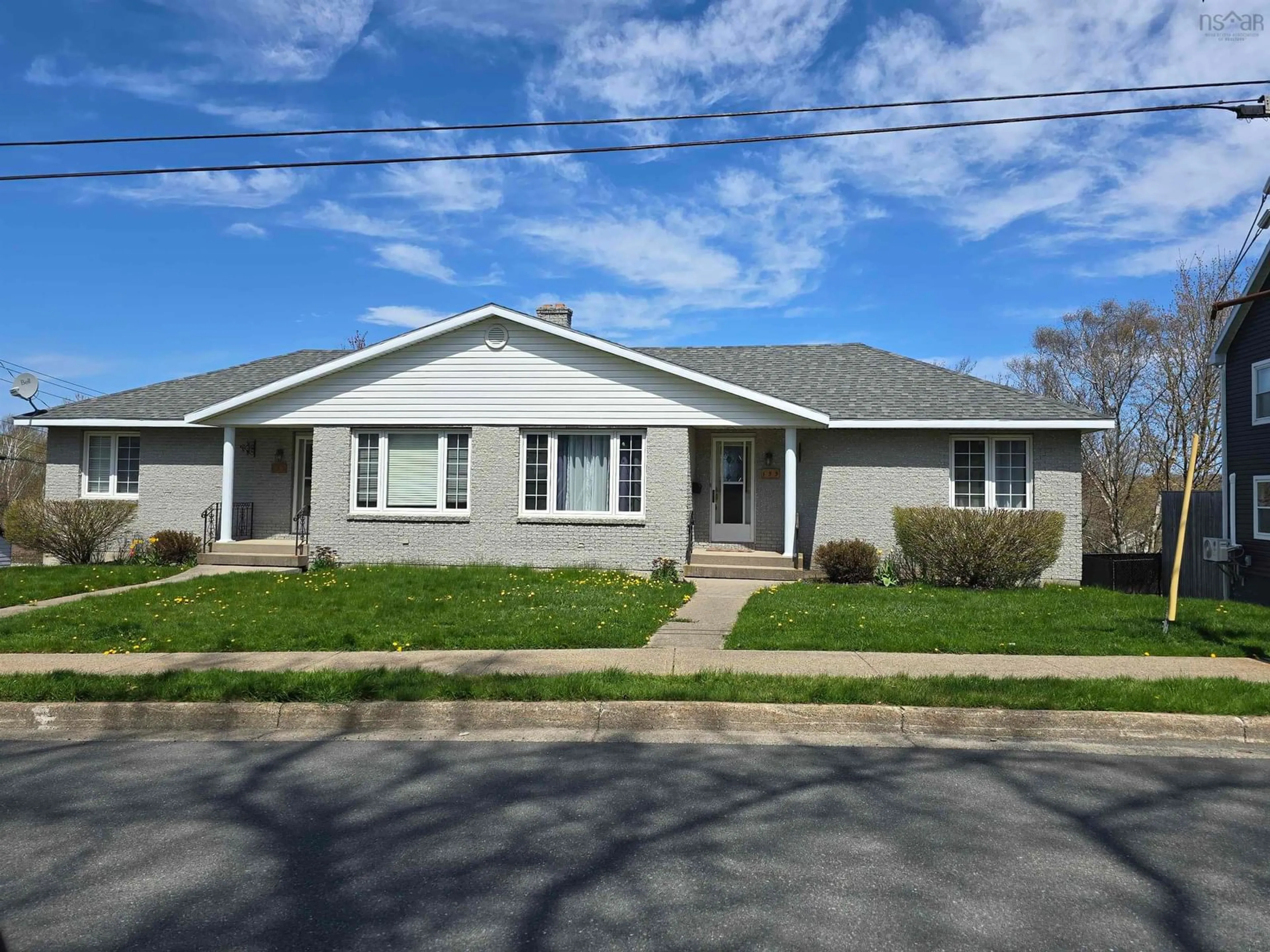 Home with vinyl exterior material, street for 153/155 Rockdale Avenue, Sydney Nova Scotia B1P 1Z6
