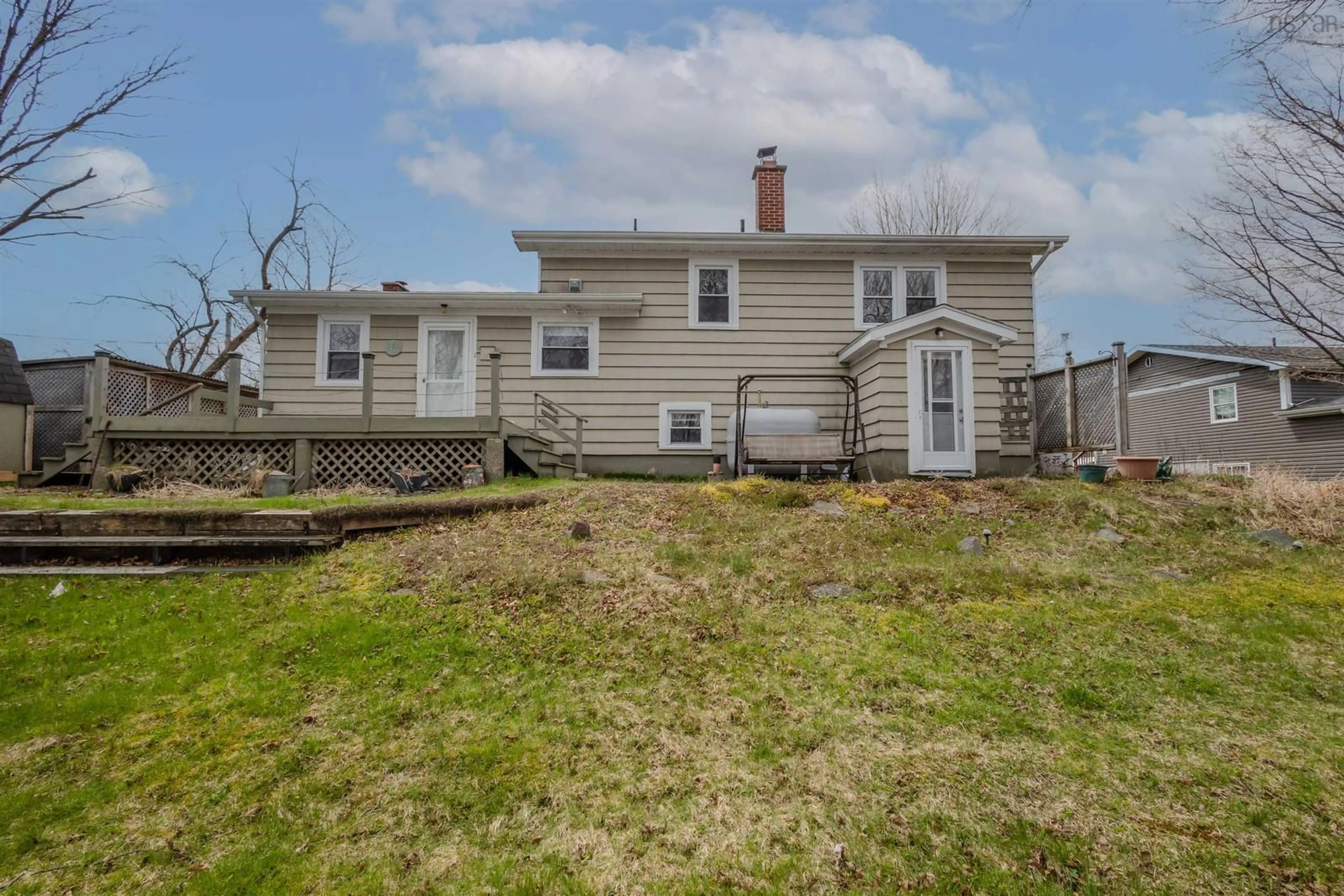 A pic from outside/outdoor area/front of a property/back of a property/a pic from drone, street for 101 Edgewood Dr, Mira Road Nova Scotia B1P 2C2
