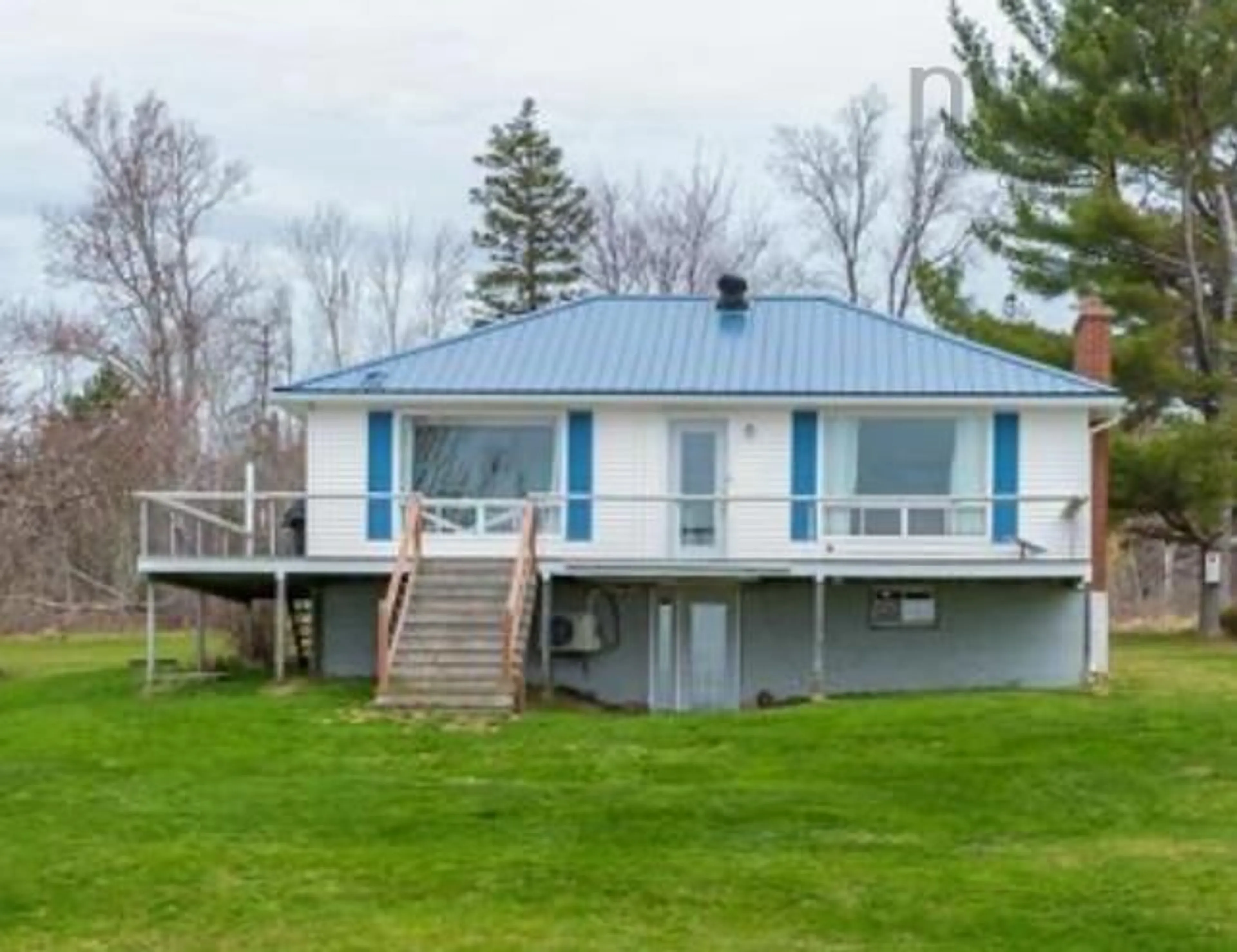 A pic from outside/outdoor area/front of a property/back of a property/a pic from drone, water/lake/river/ocean view for 19 Barrachois Lane, Sand Point Nova Scotia B0K 1V0