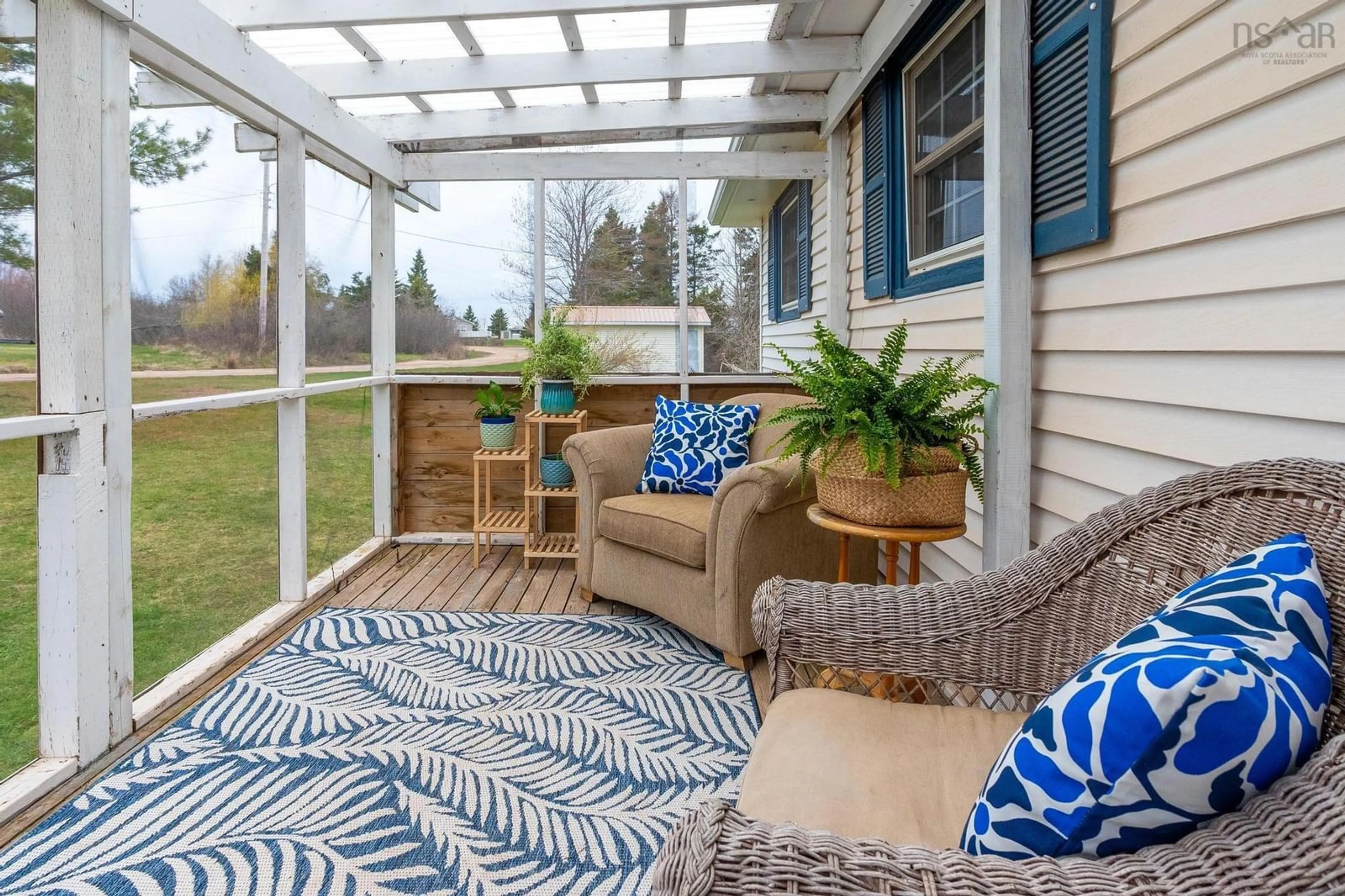 Patio, water/lake/river/ocean view for 19 Barrachois Lane, Sand Point Nova Scotia B0K 1V0