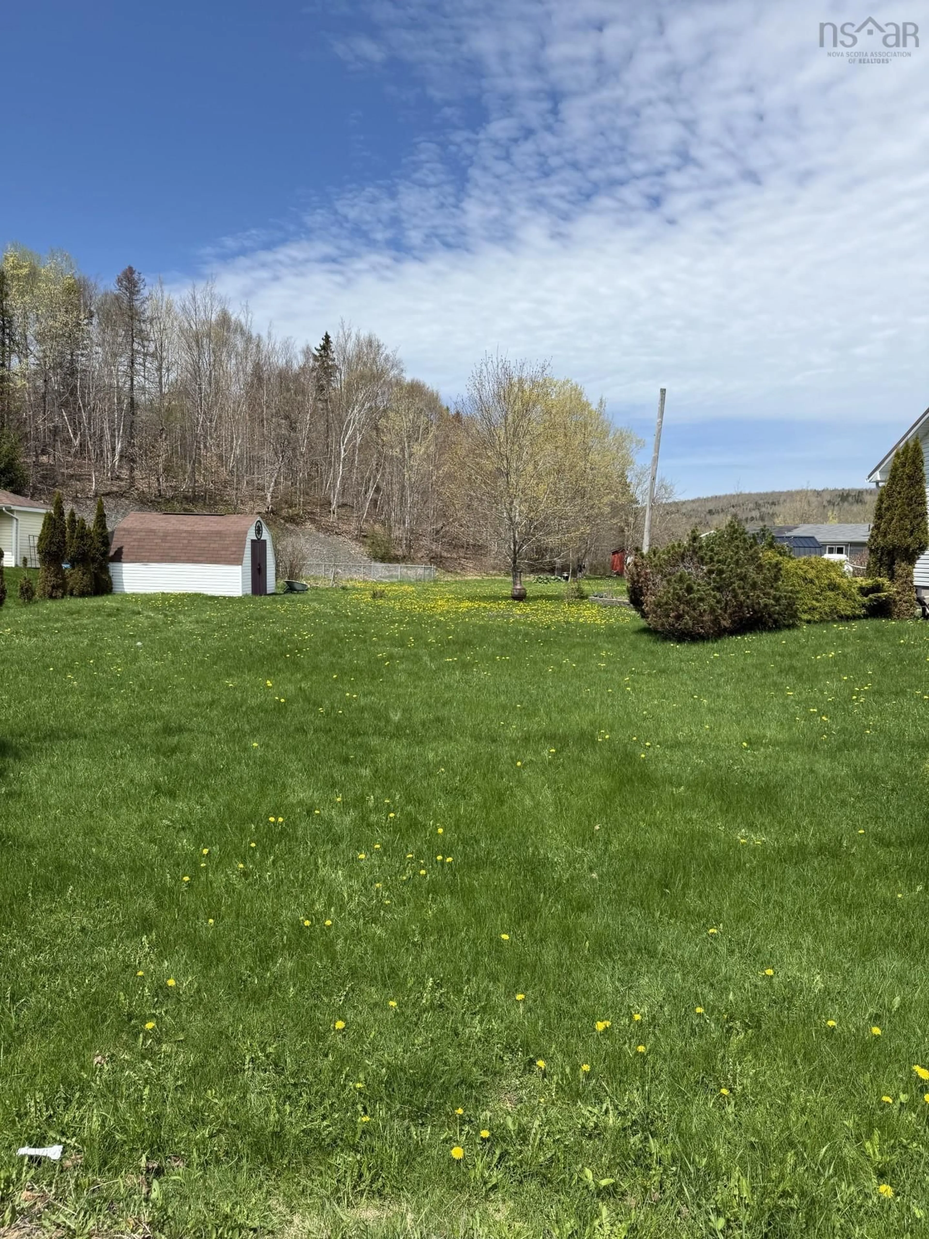 A pic from outside/outdoor area/front of a property/back of a property/a pic from drone, mountain view for 14 Trotters Lane, Sylvan Valley, Sylvan Valley Nova Scotia B2G 1S2