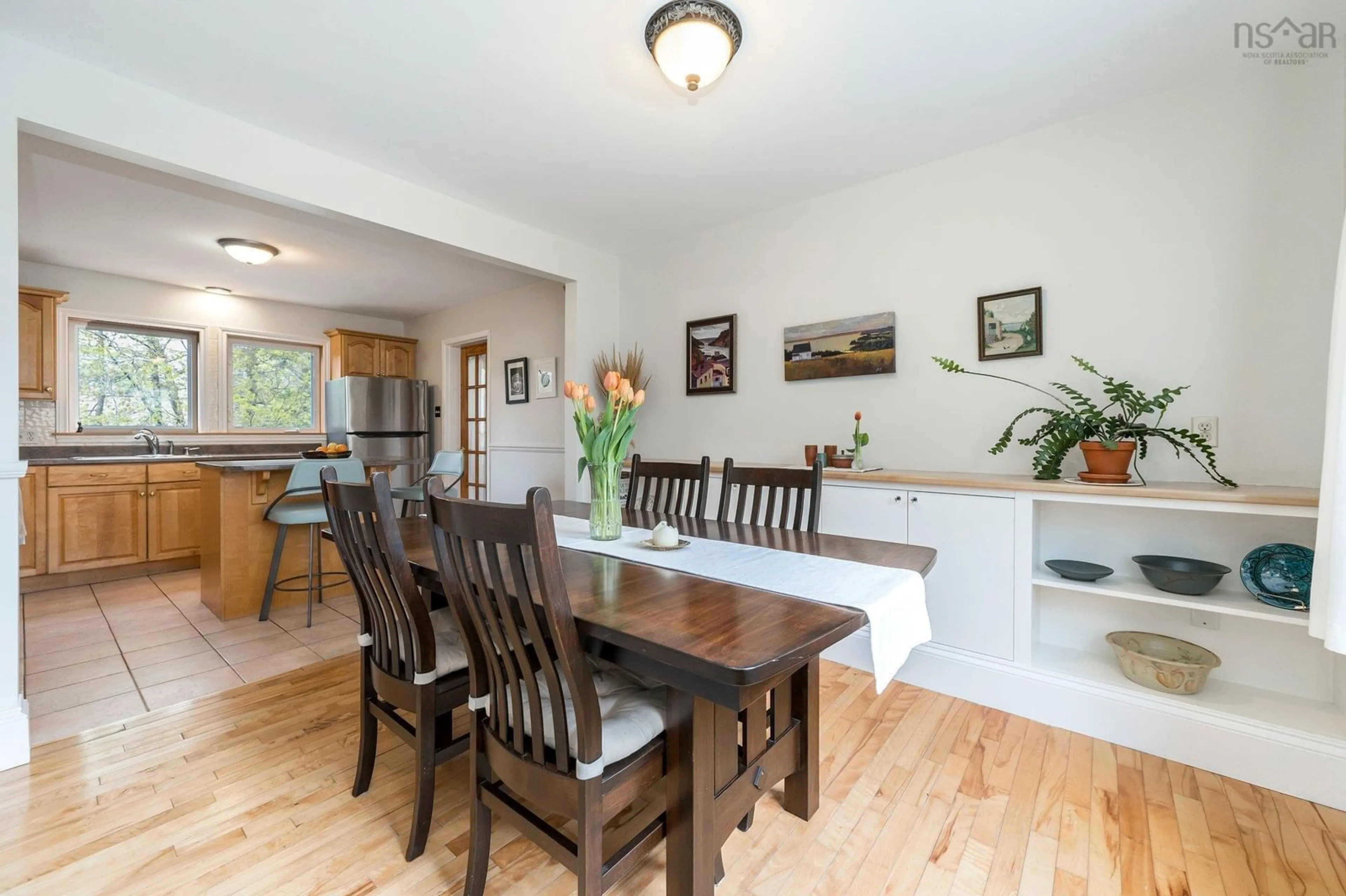 Dining room, wood/laminate floor for 281 Douglas Cres, Halifax Nova Scotia B3M 3B6