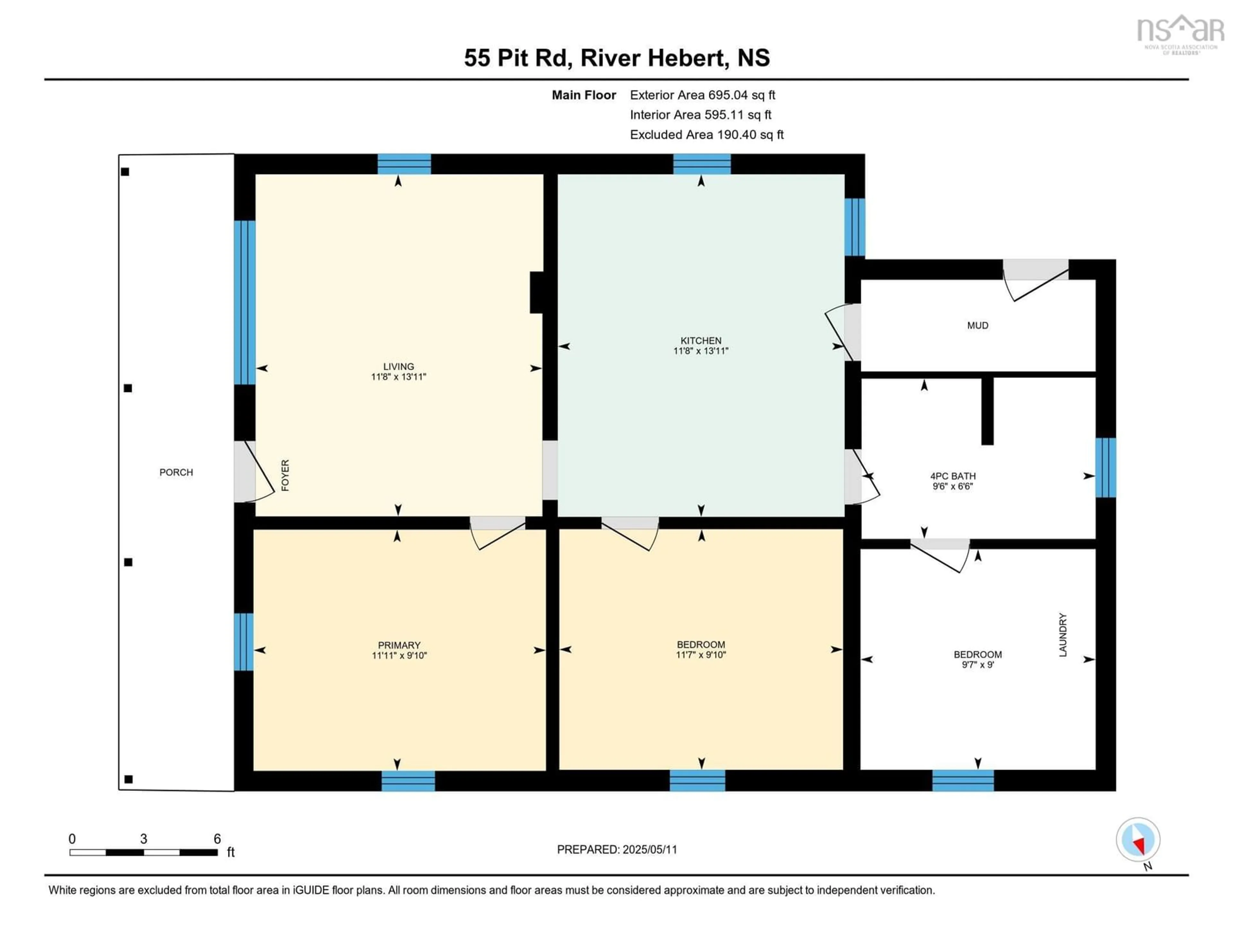 Floor plan for 55 Pit Road, River Hebert Nova Scotia B0L 1G0