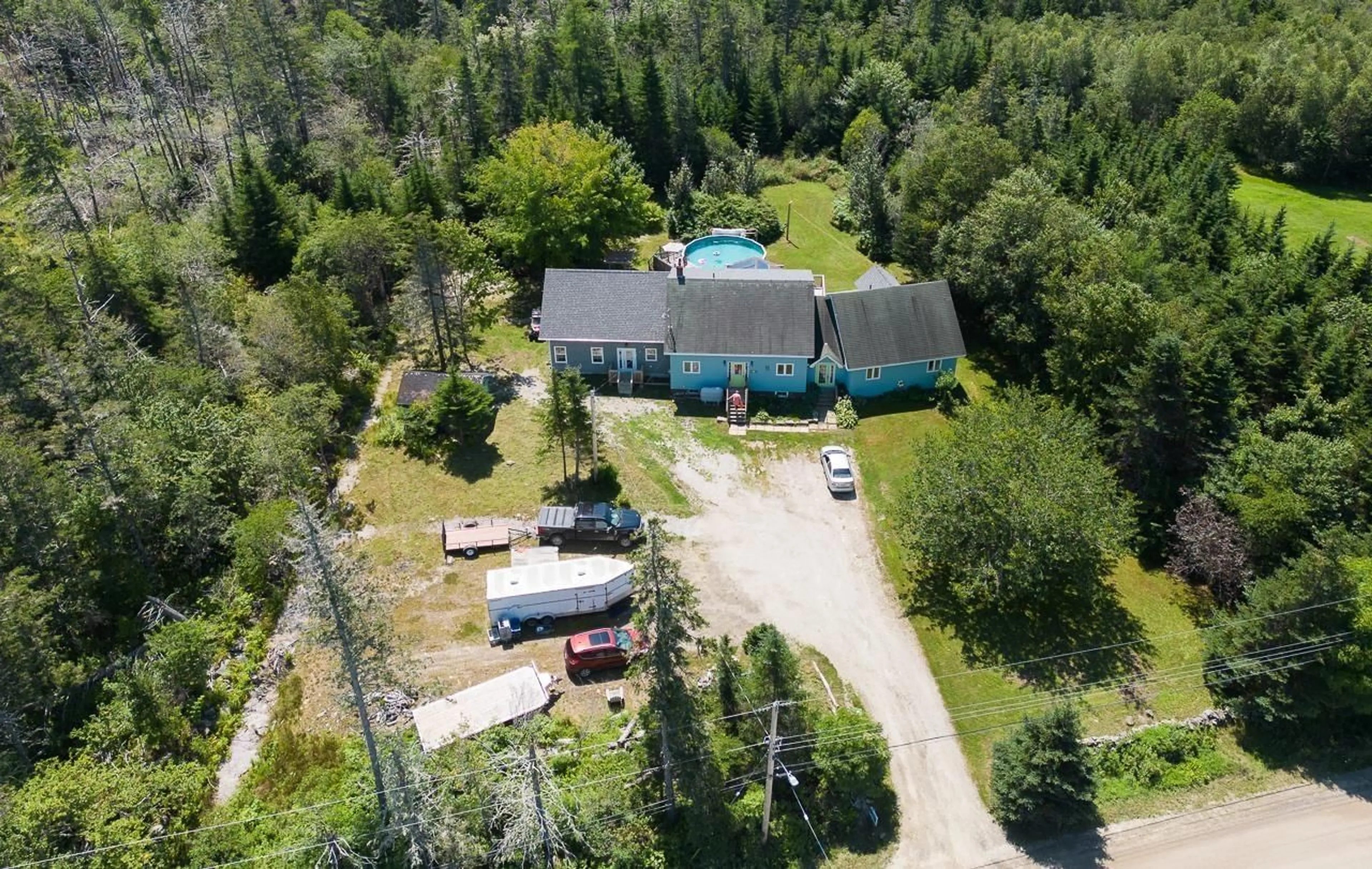 A pic from outside/outdoor area/front of a property/back of a property/a pic from drone, unknown for 27 South Ohio Cross Rd, South Ohio Nova Scotia B5A 5L2