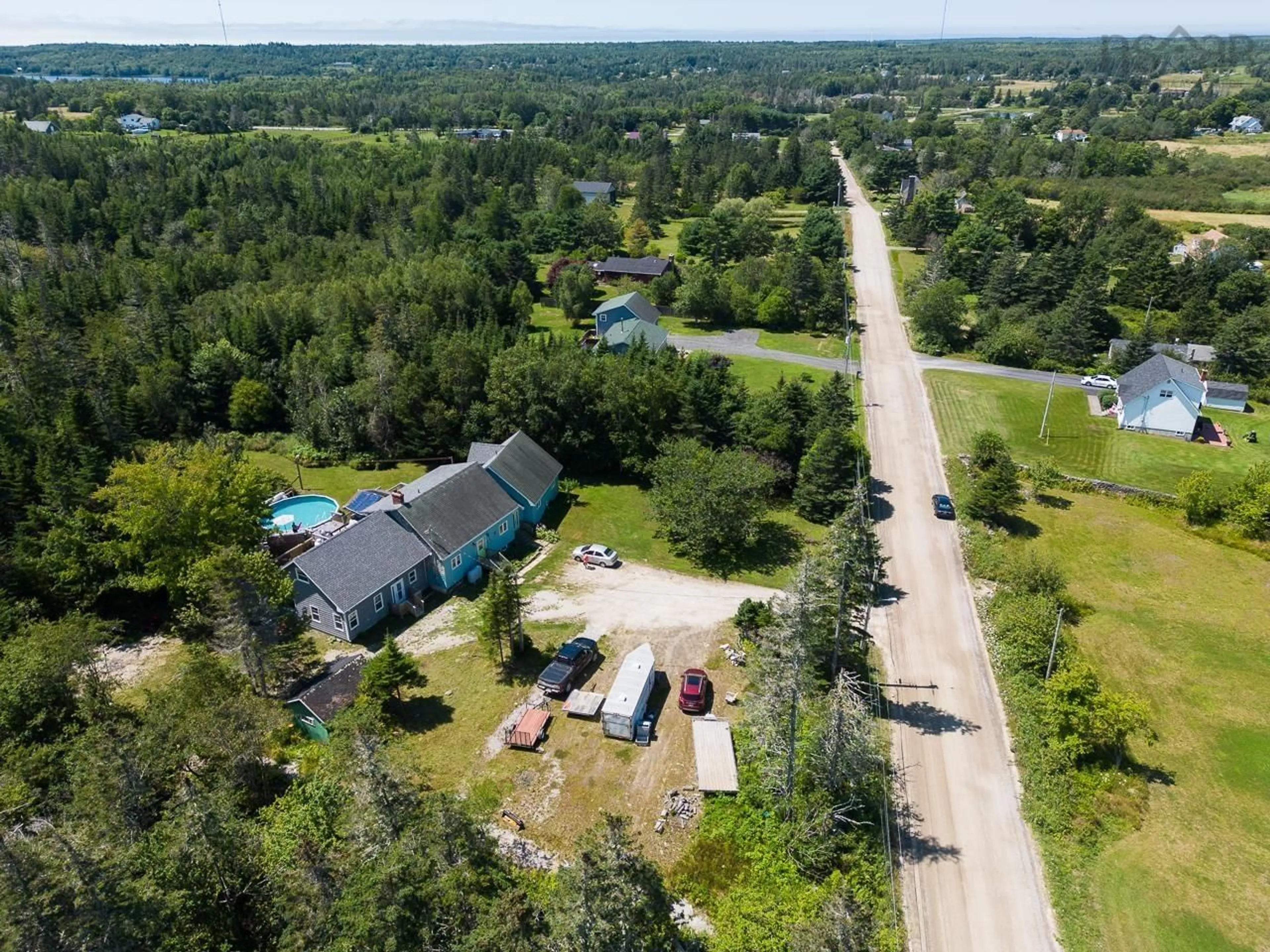 A pic from outside/outdoor area/front of a property/back of a property/a pic from drone, unknown for 27 South Ohio Cross Rd, South Ohio Nova Scotia B5A 5L2