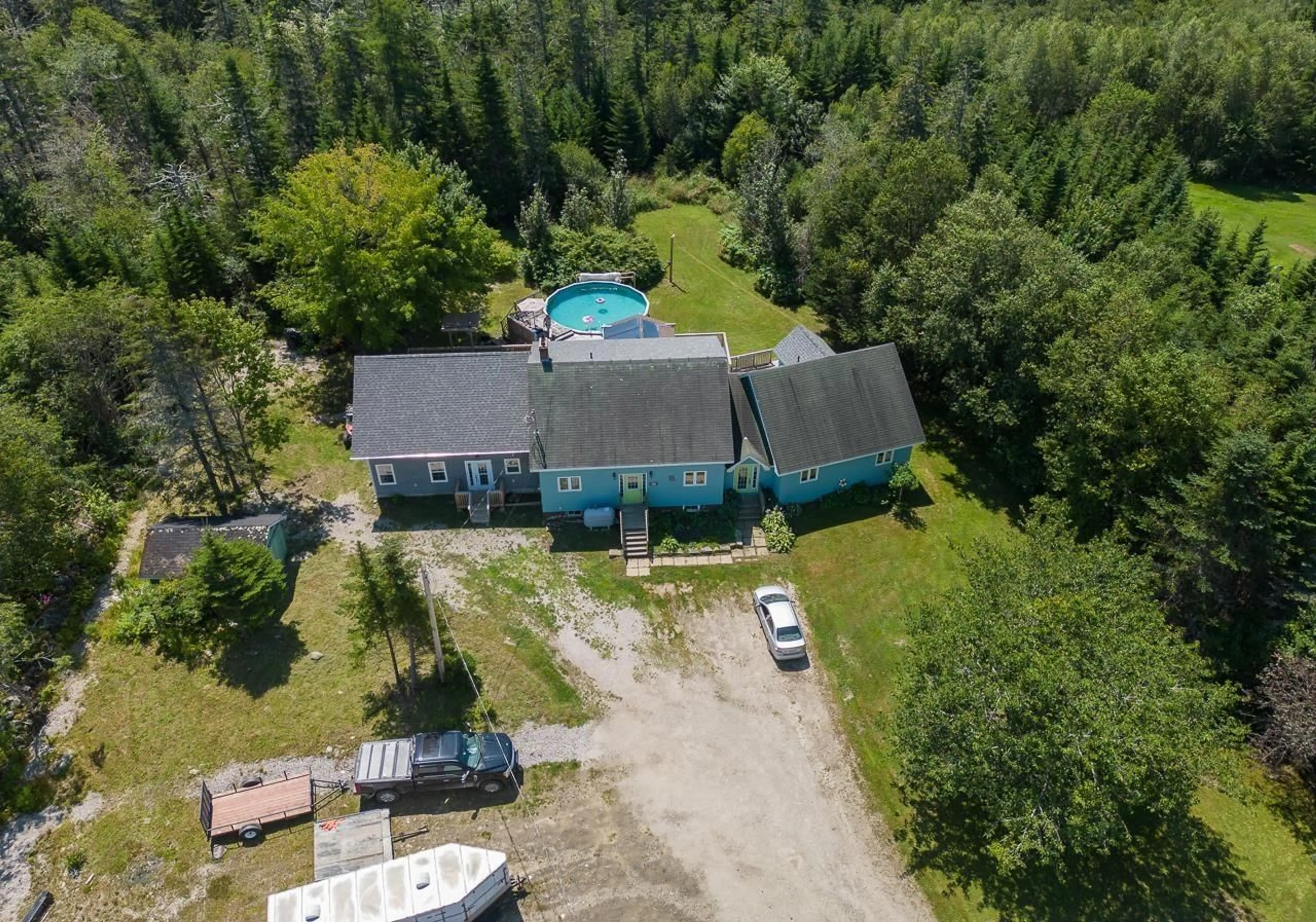 A pic from outside/outdoor area/front of a property/back of a property/a pic from drone, unknown for 27 South Ohio Cross Rd, South Ohio Nova Scotia B5A 5L2
