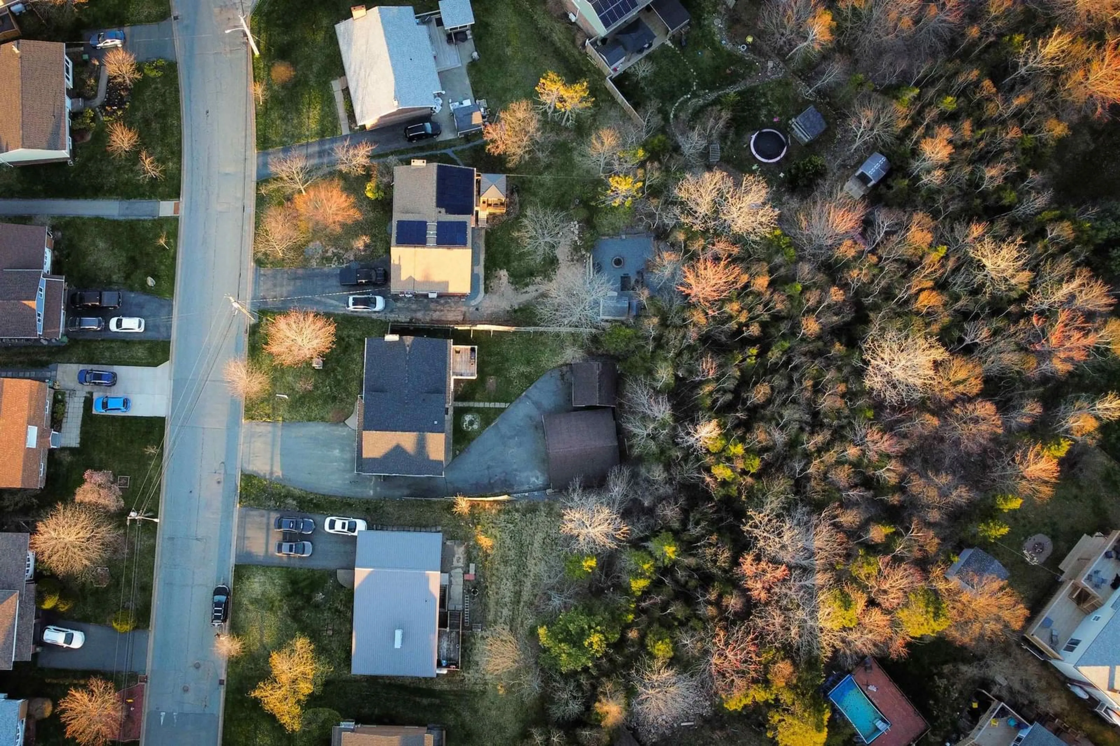 A pic from outside/outdoor area/front of a property/back of a property/a pic from drone, forest/trees view for 30 Delta Dr, Colby Village Nova Scotia B2V 1S9