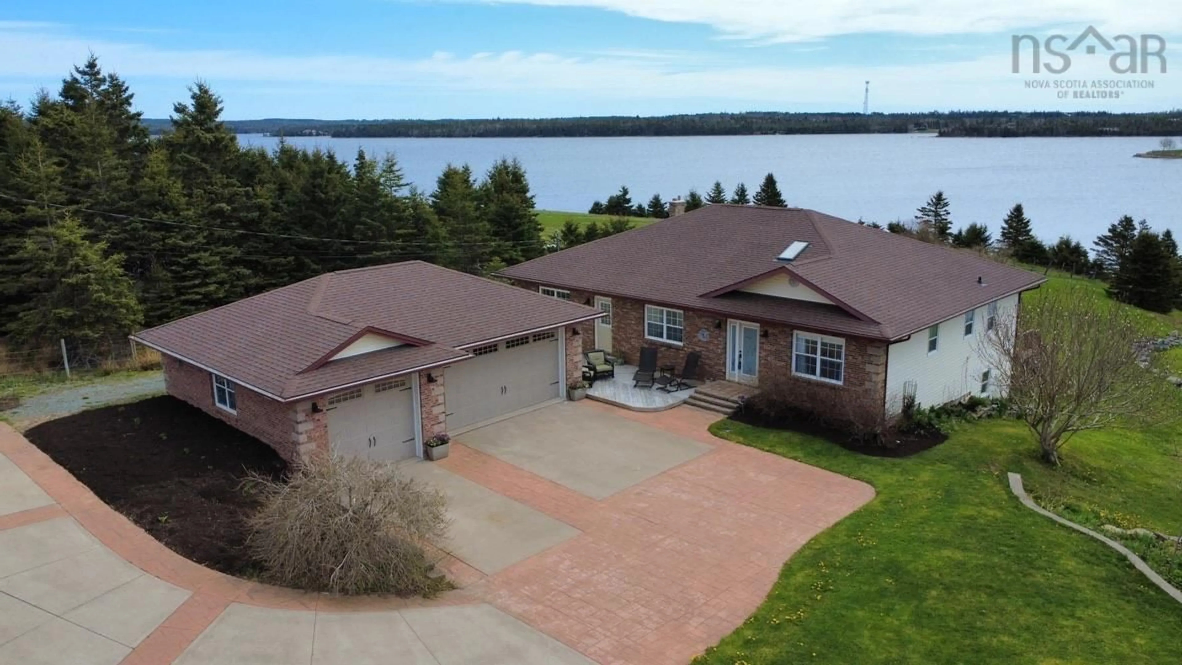 A pic from outside/outdoor area/front of a property/back of a property/a pic from drone, water/lake/river/ocean view for 2426 Crowell Rd, East Lawrencetown Nova Scotia B2Z 1P3