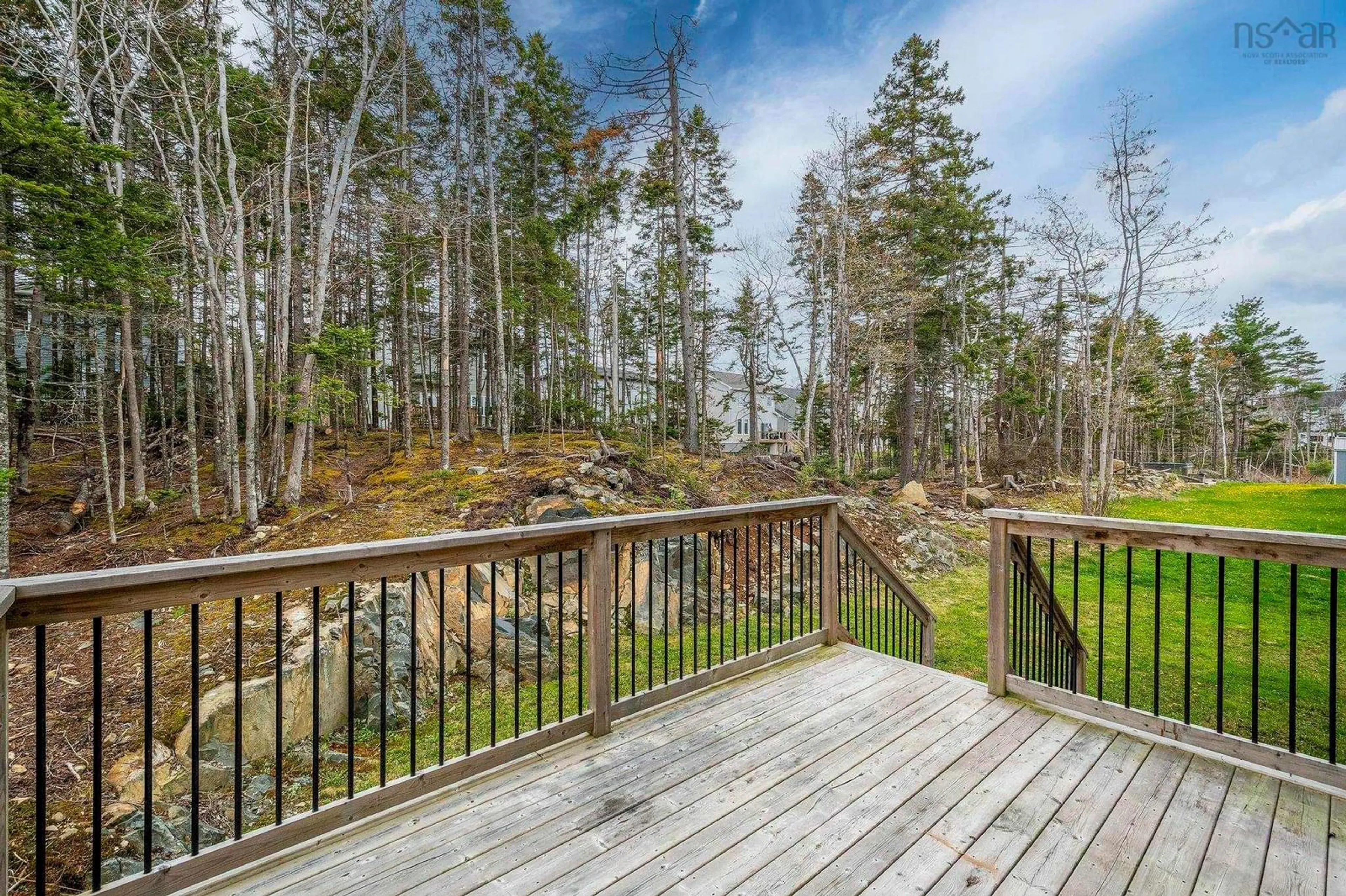 Patio, forest/trees view for 120 Olive Ave, Bedford Nova Scotia B4B 0L2