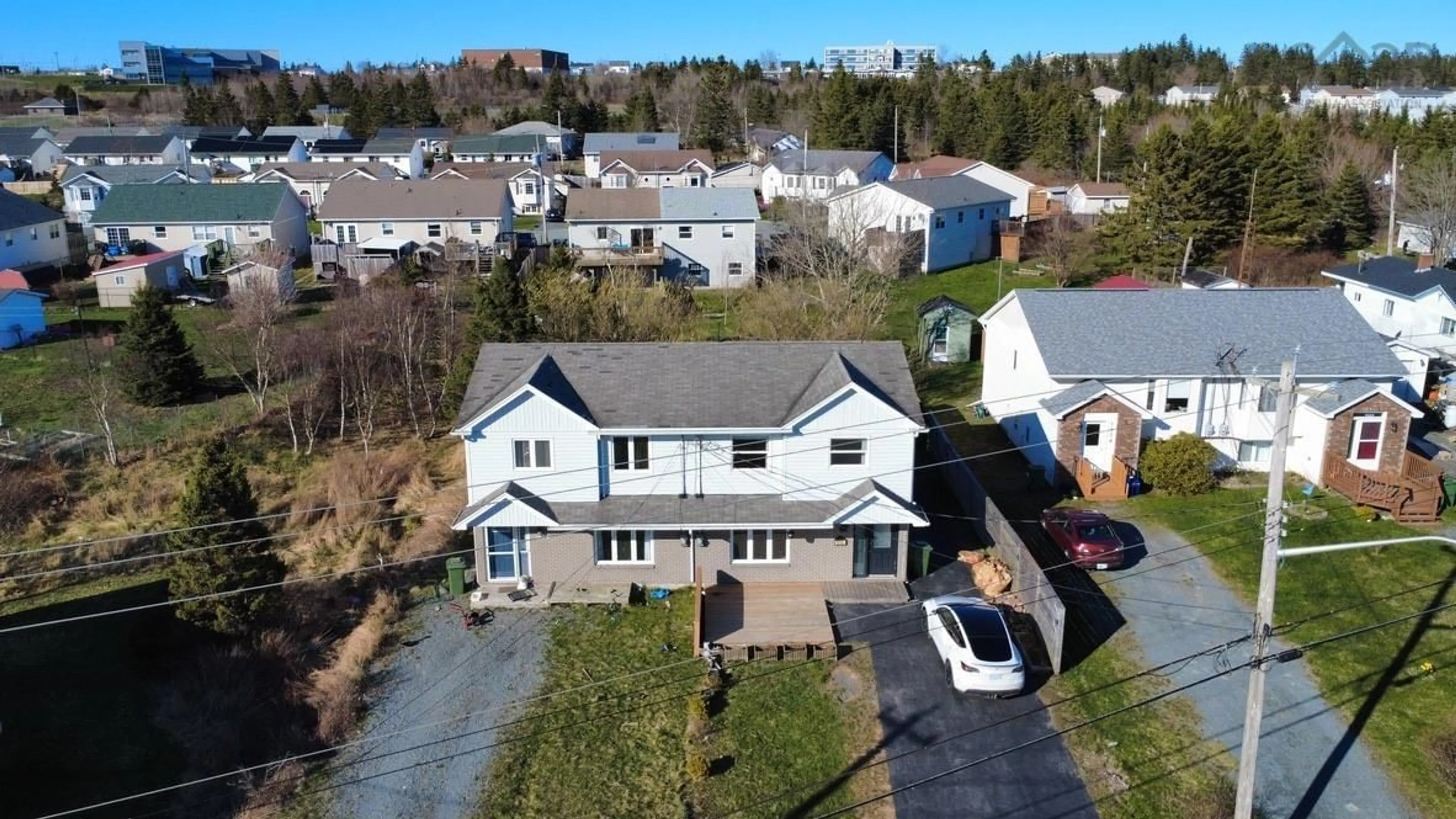 A pic from outside/outdoor area/front of a property/back of a property/a pic from drone, street for 1936 Shore Rd, Eastern Passage Nova Scotia B3G 1G8