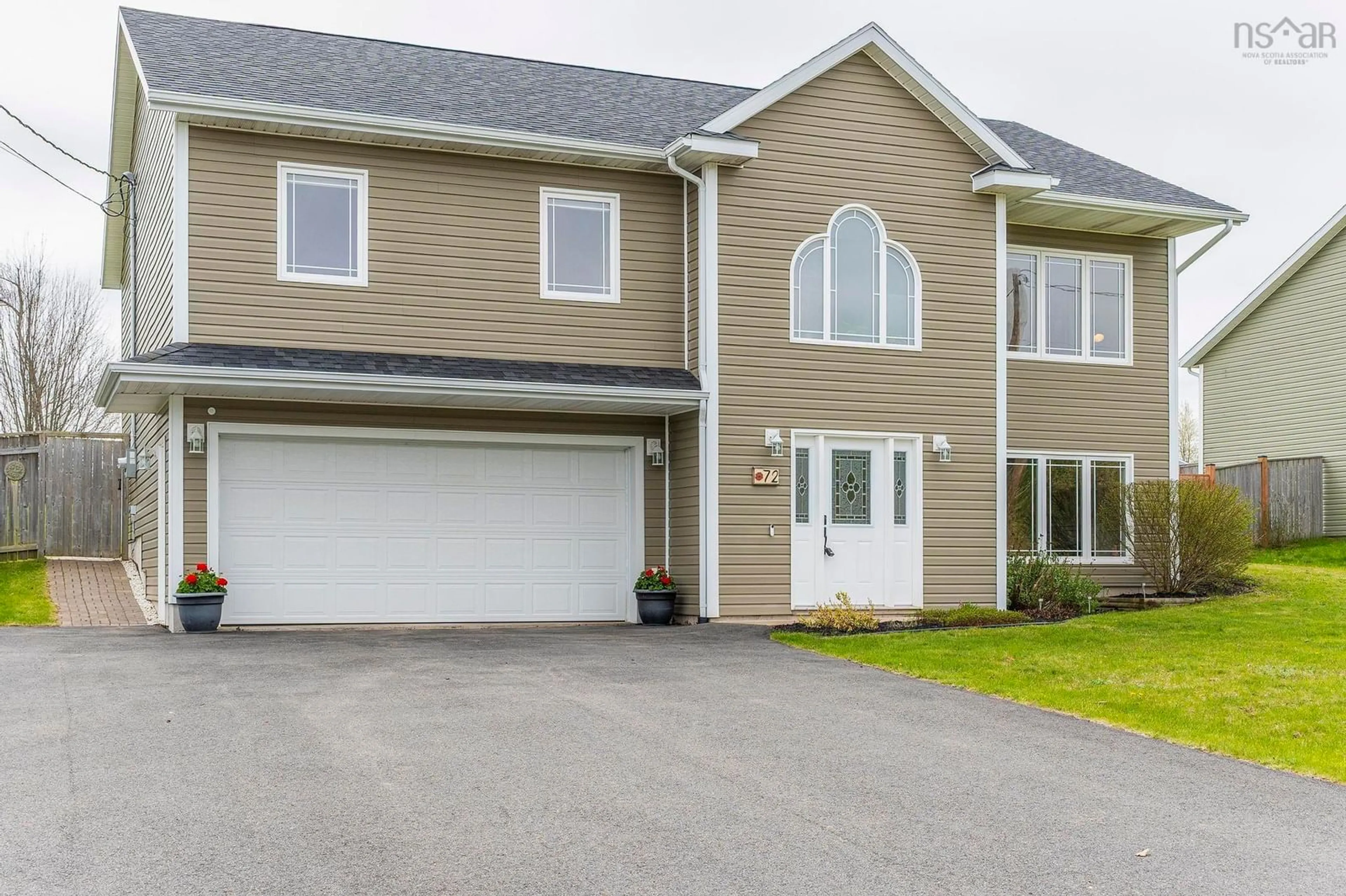 Home with vinyl exterior material, street for 72 Terra Nova Dr, Greenwood Nova Scotia B0P 1N0
