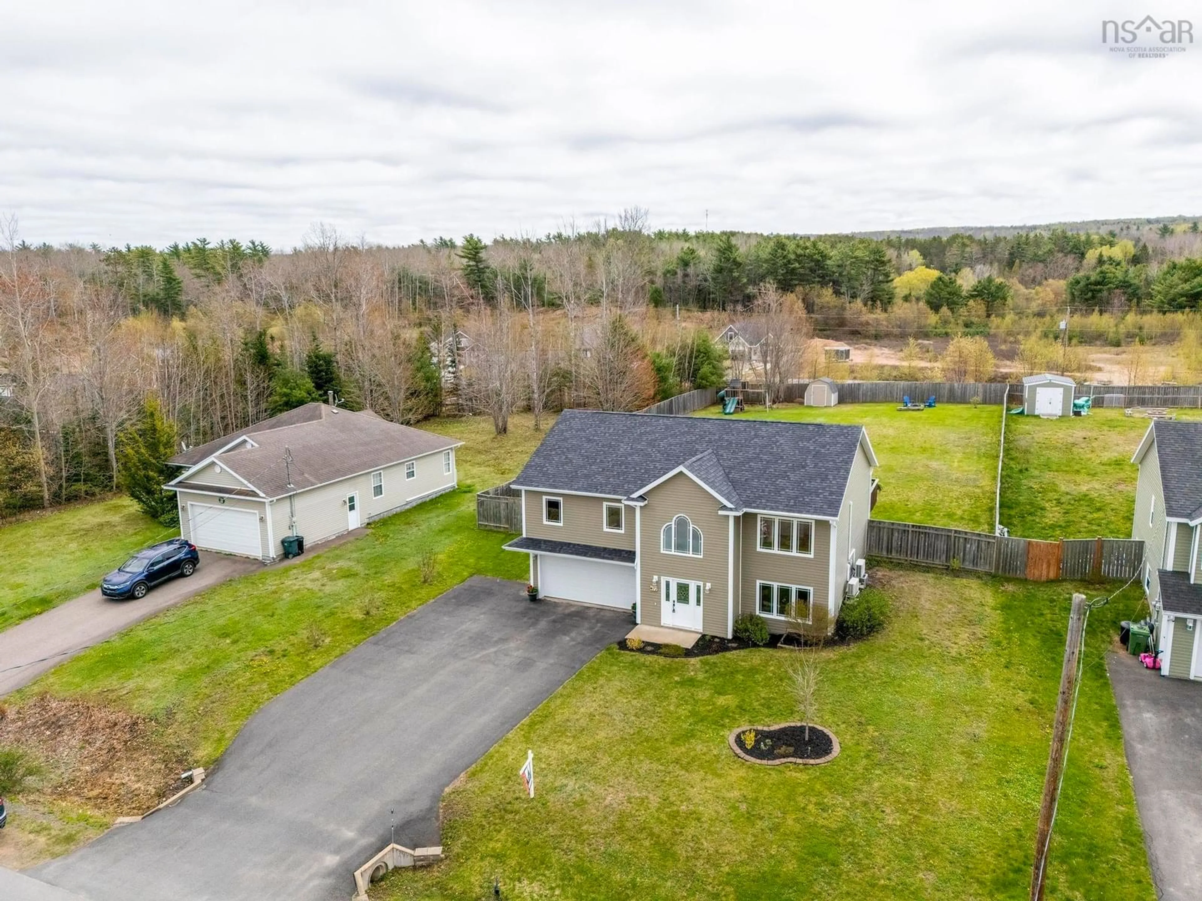 A pic from outside/outdoor area/front of a property/back of a property/a pic from drone, water/lake/river/ocean view for 72 Terra Nova Dr, Greenwood Nova Scotia B0P 1N0