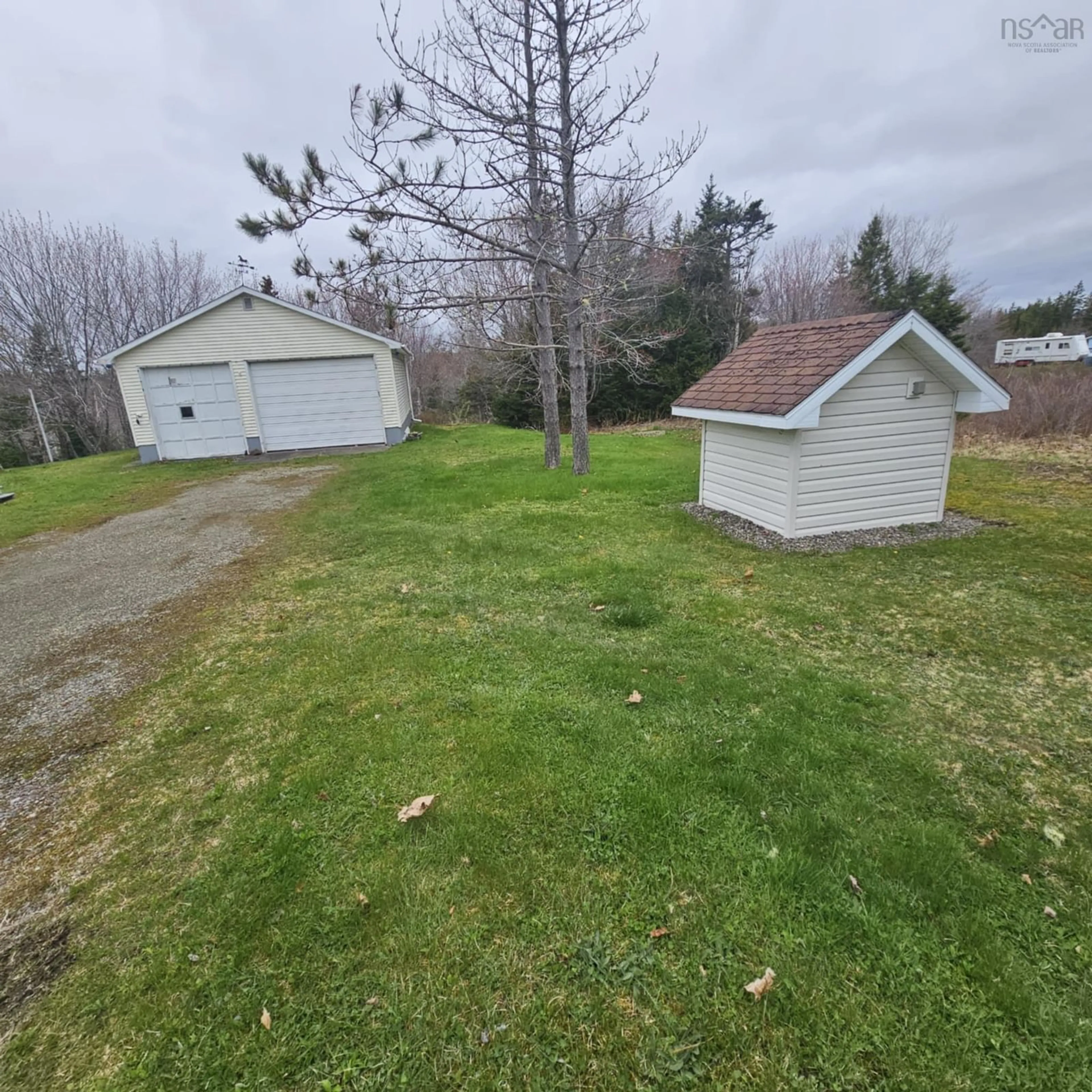 A pic from outside/outdoor area/front of a property/back of a property/a pic from drone, unknown for 4460 Gabarus Hwy, Cape Breton Nova Scotia B1K 1X8